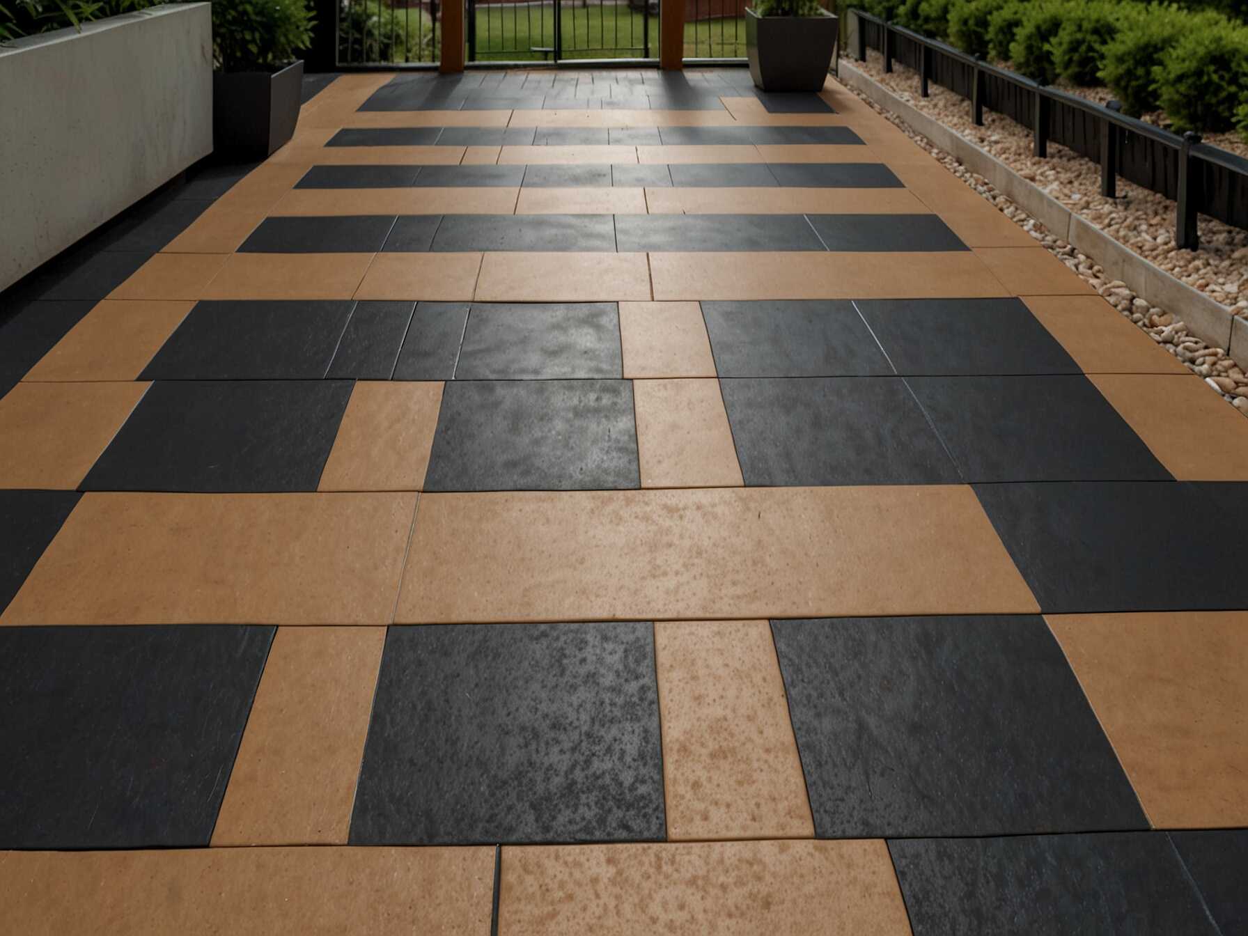 Rubber tiles are a comfortable and safe option for patios. They come in different colors and designs. These tiles also offer excellent slip resistance. Installation is a breeze. The tiles snap together, so you don’t need any special tools. They are also easy to cut to fit any space. Rubber tiles are great for families. They provide a cushioned surface, which is safer for kids. They are also low maintenance and easy to clean.