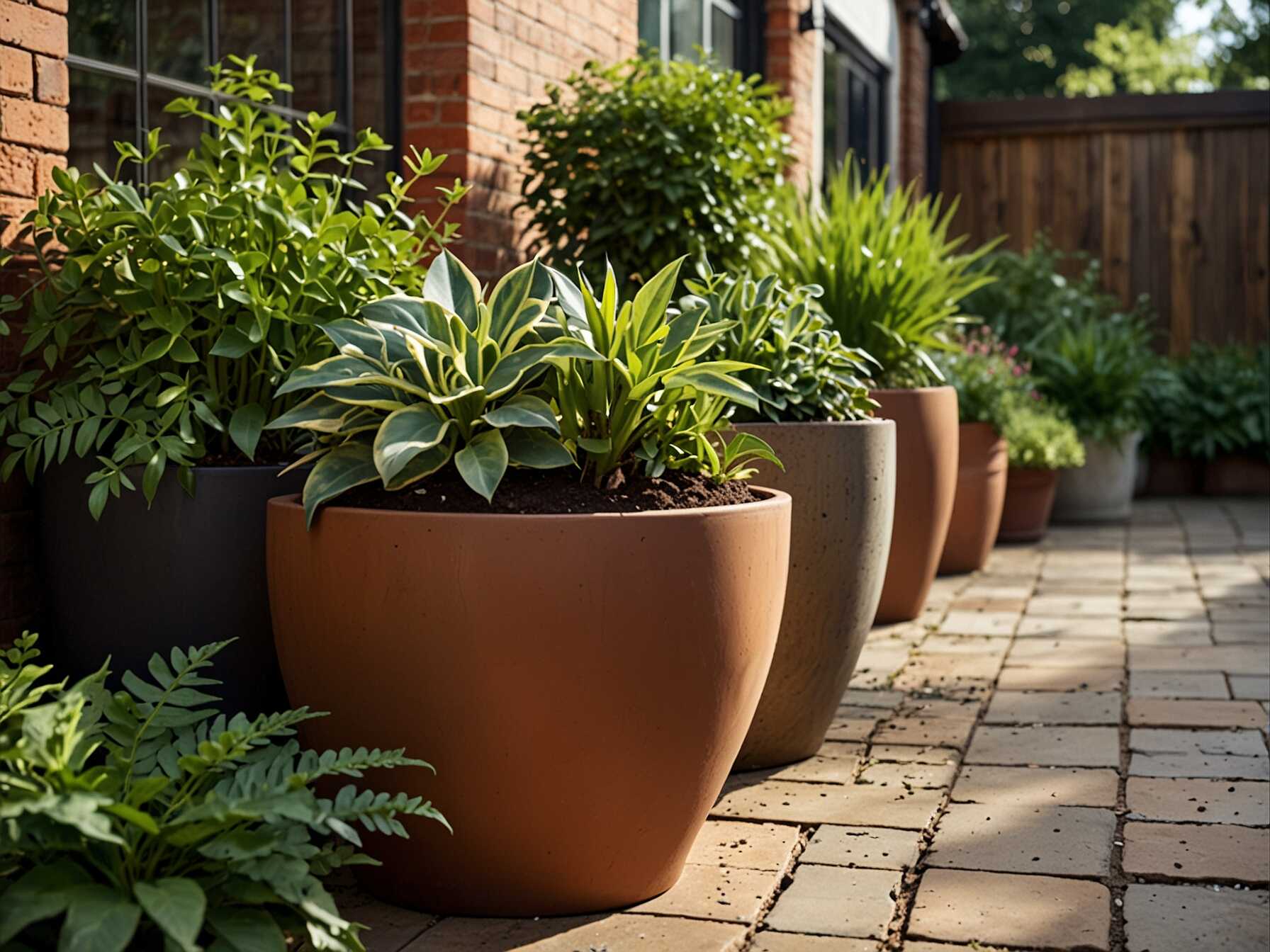 Use pots and planters of different sizes. This keeps the design interesting. Group plants together for a lush look. Water the plants regularly. Keep them healthy and vibrant. Your patio will feel like a garden retreat.