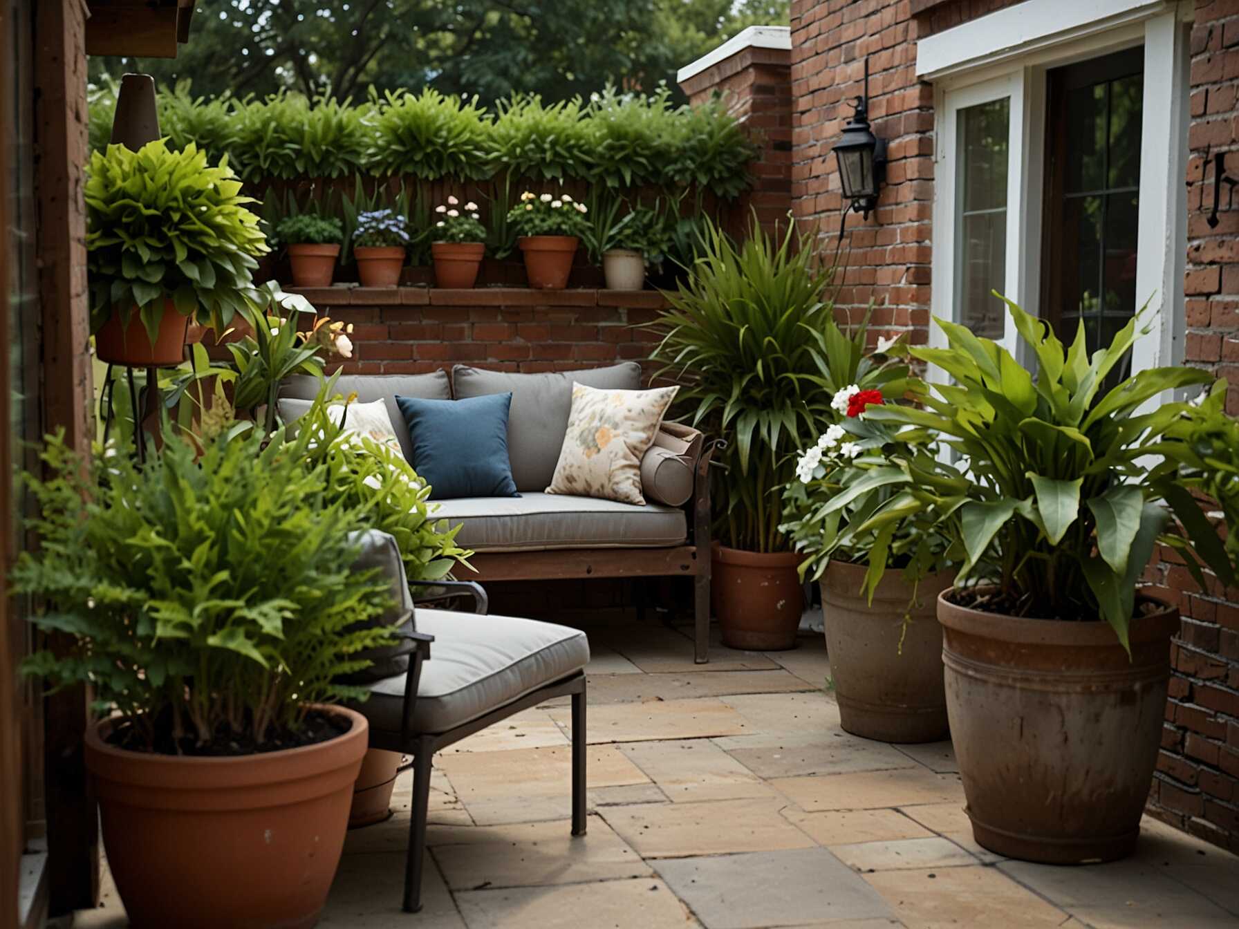 Mix and match different kinds of plants. Some can add color with flowers, while others add texture with their leaves. Greenery makes your patio feel fresh and inviting. Use plant stands or shelves to add height. This can make your patio look more interesting. Your outdoor space will feel like a garden getaway.