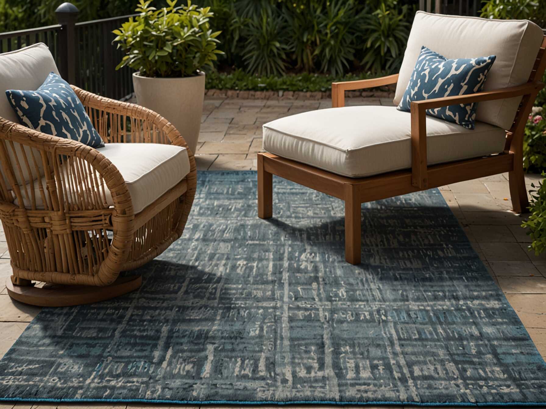 Pick a design that fits your style. There are many colors and patterns to choose from. A rug can add a splash of color to your patio. Rugs also feel nice under your feet. They make the space more comfortable. Your patio will look great and feel cozy with this simple addition.