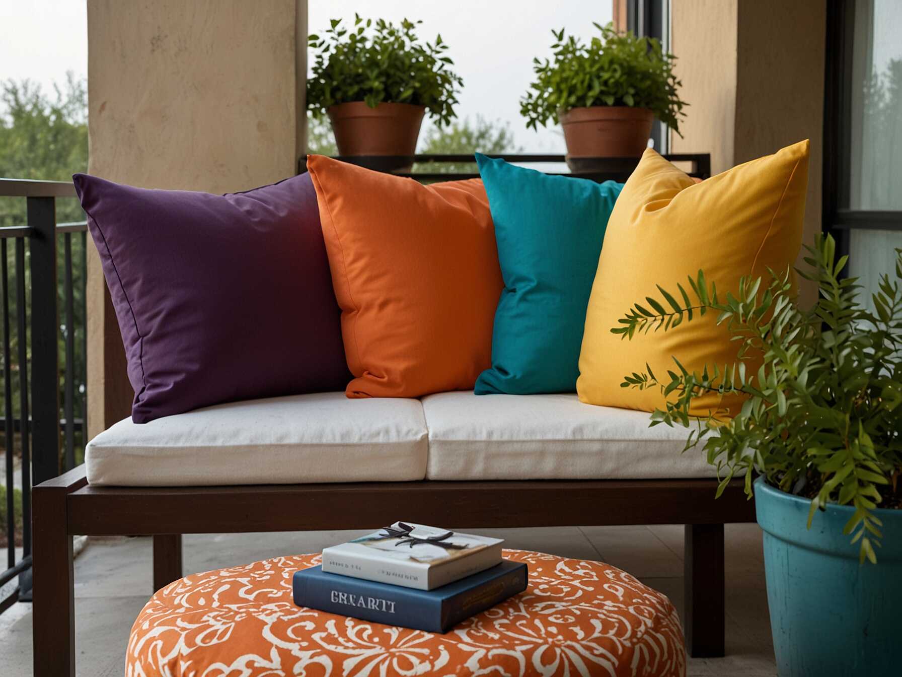 Hang artwork, wall decor, or wind chimes. Use colorful cushions and throws. Arrange decor items you love. Personal touches make the balcony feel like home. It becomes a reflection of your personality. You will enjoy spending time in your personalized space.