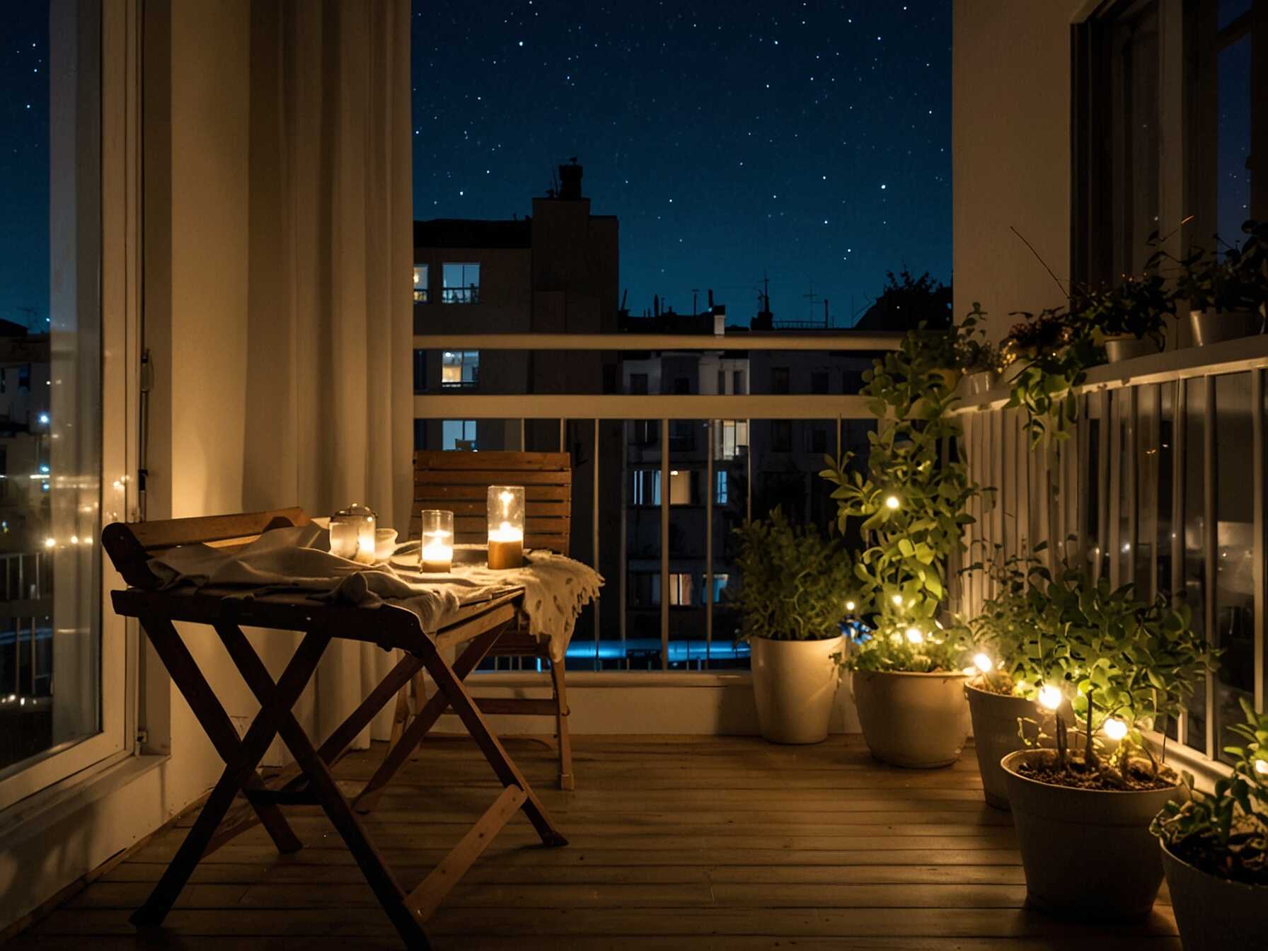 They create a warm and cozy atmosphere at night. You can enjoy your balcony even after the sun goes down. Solar-powered lights are a good option to save energy. Lights also make the space look more festive. They are perfect for hosting small gatherings or simply relaxing. Your balcony will shine bright.