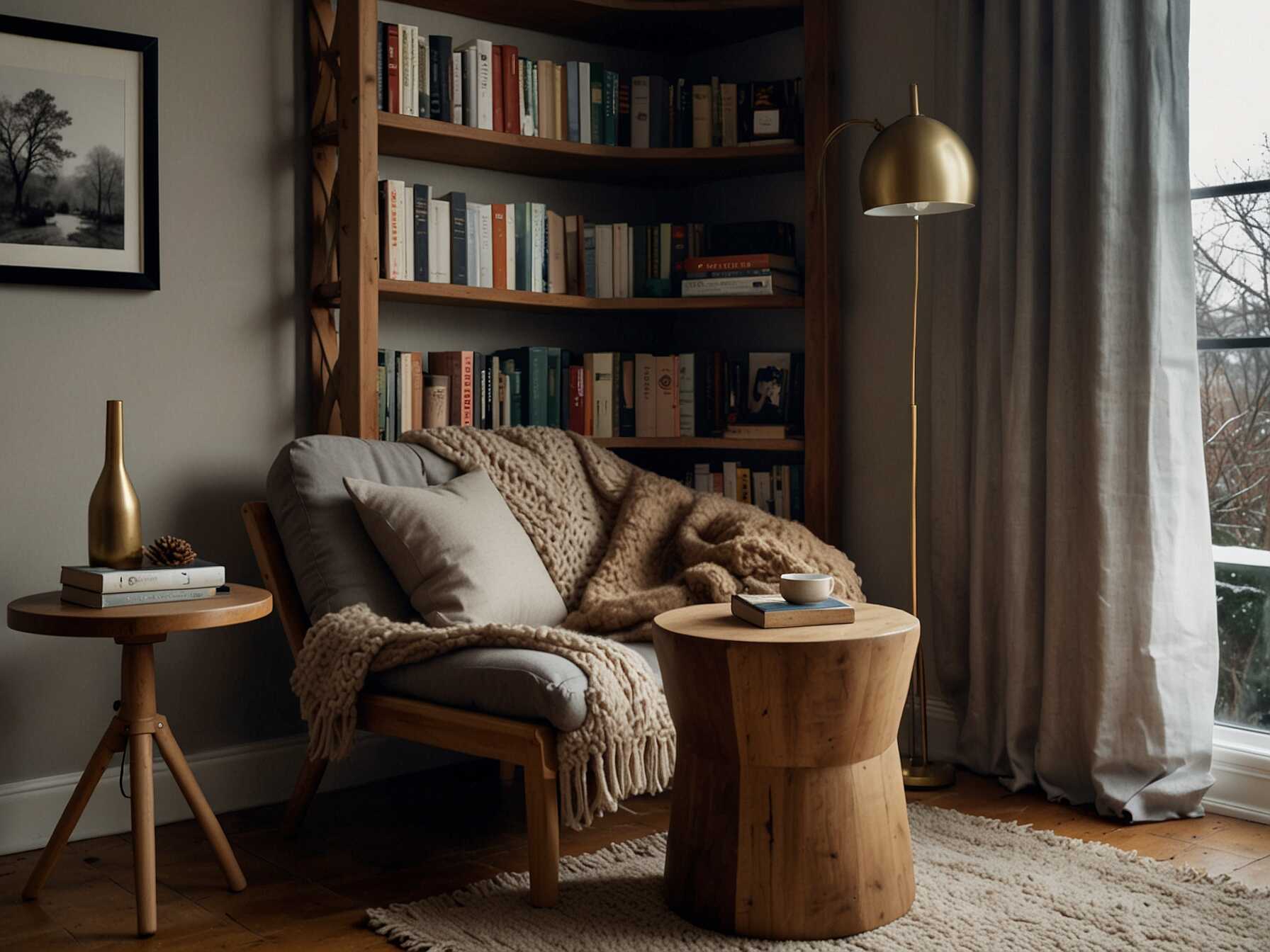 Add cushions and blankets for extra comfort. A cozy corner invites you to unwind. Use a small table for your book or drink. This makes the corner even more practical.