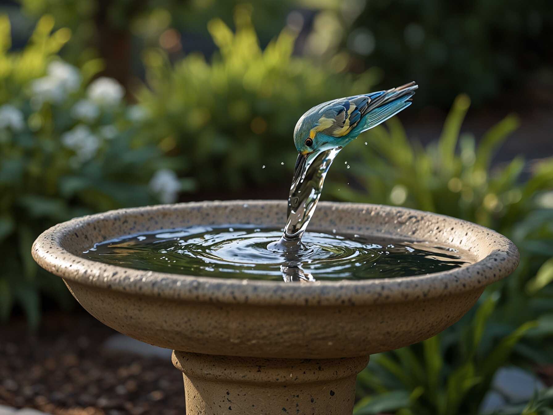 Consider a birdbath for a lively touch. Birds bring life to your space. Choose easy-to-maintain water features. They add beauty without a hassle.