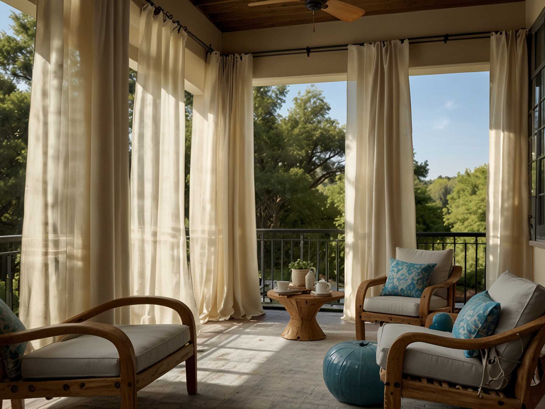 Choose weather-resistant fabric. This ensures the curtains last a long time. You can find curtains in various colors and patterns. Outdoor curtains make your patio feel like a cozy room. They can be drawn for privacy or tied back for an open feel. This adds versatility to your space.