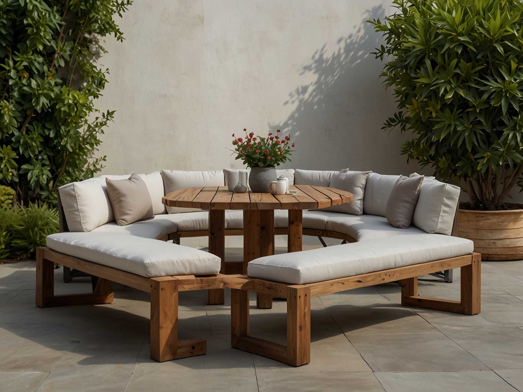 Invest in garden furniture that blends comfort with style. A cozy bench or a chic outdoor dining set can make your garden a perfect spot to relax or entertain.  