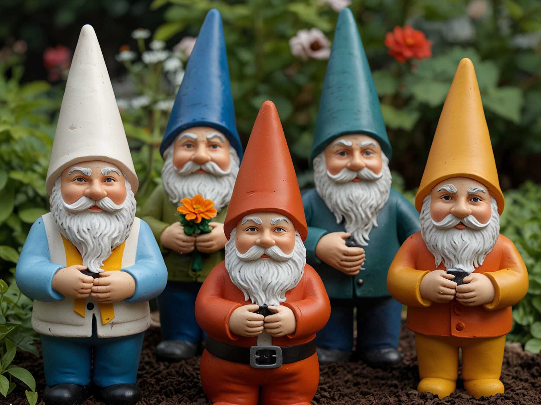 Add sculptures, wind chimes, or garden gnomes to give your garden a unique feel. This can be a fun way to express your personality.  