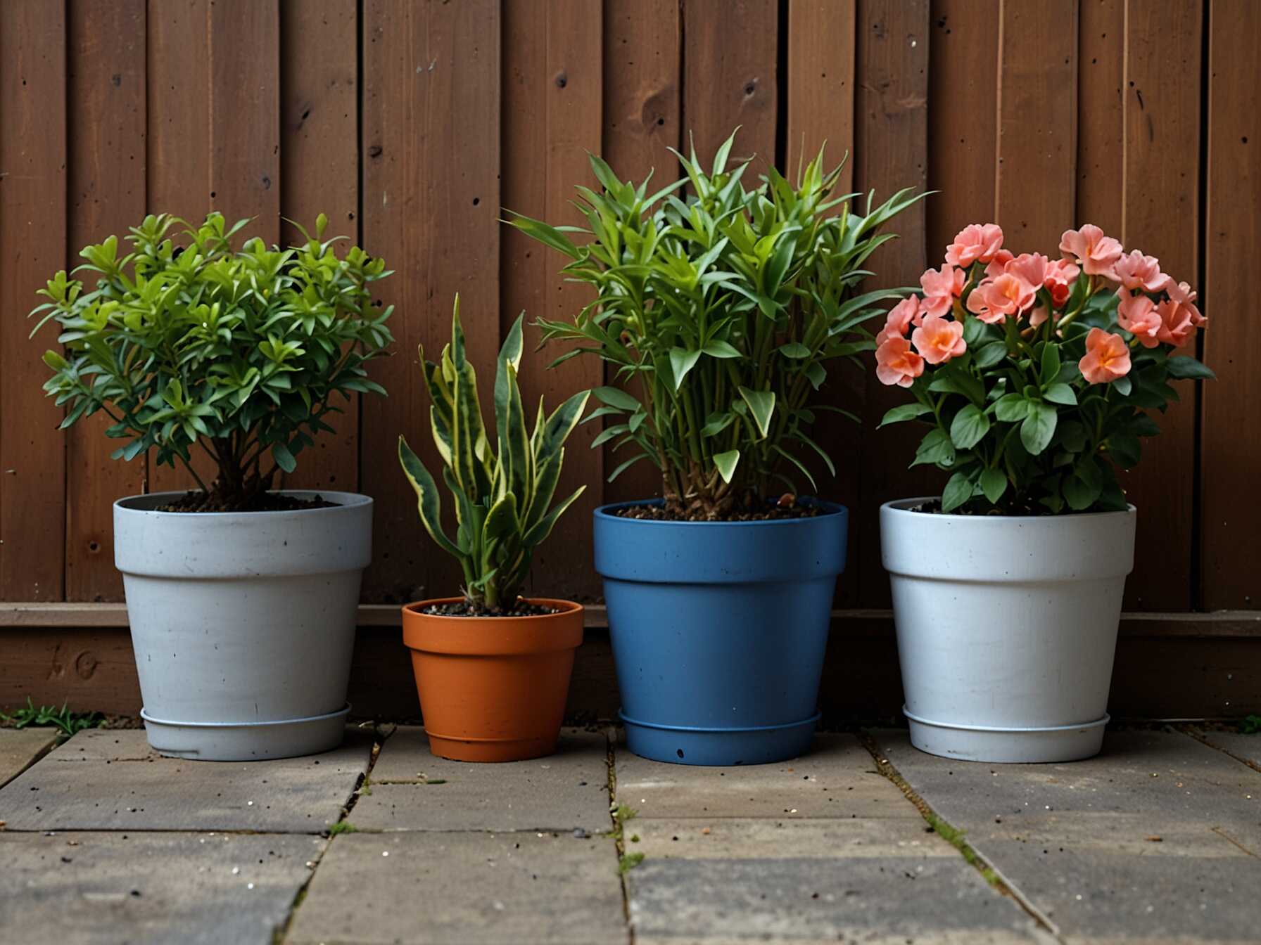 If you have limited space, potted plants are a great solution. You can easily move them around to change up your garden’s look.  