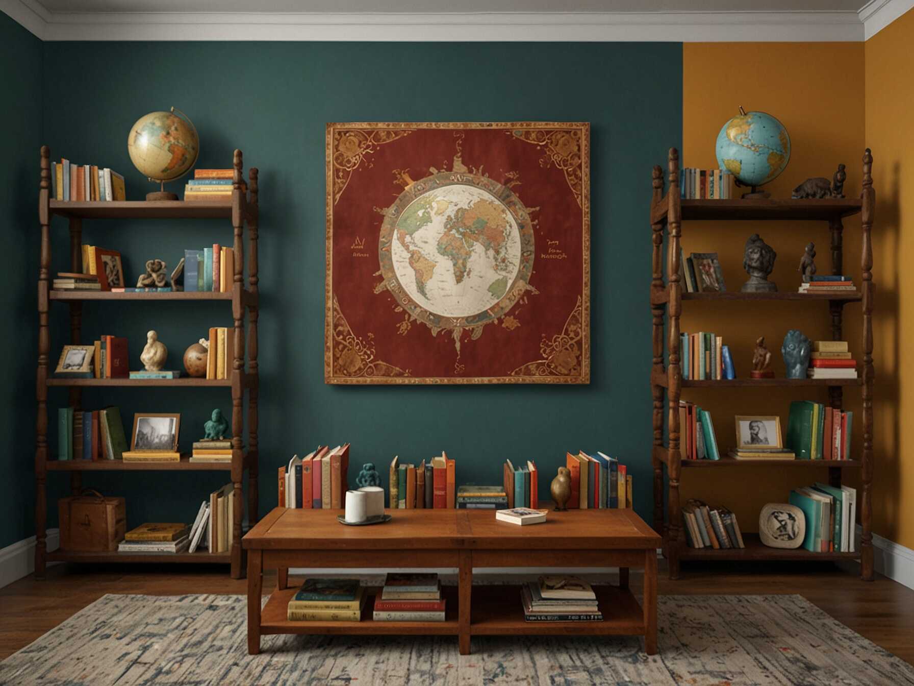 Set up a space that celebrates diversity and different cultures. Fill it with books, decorations, and artifacts from around the world. This can foster understanding and appreciation among visitors.  