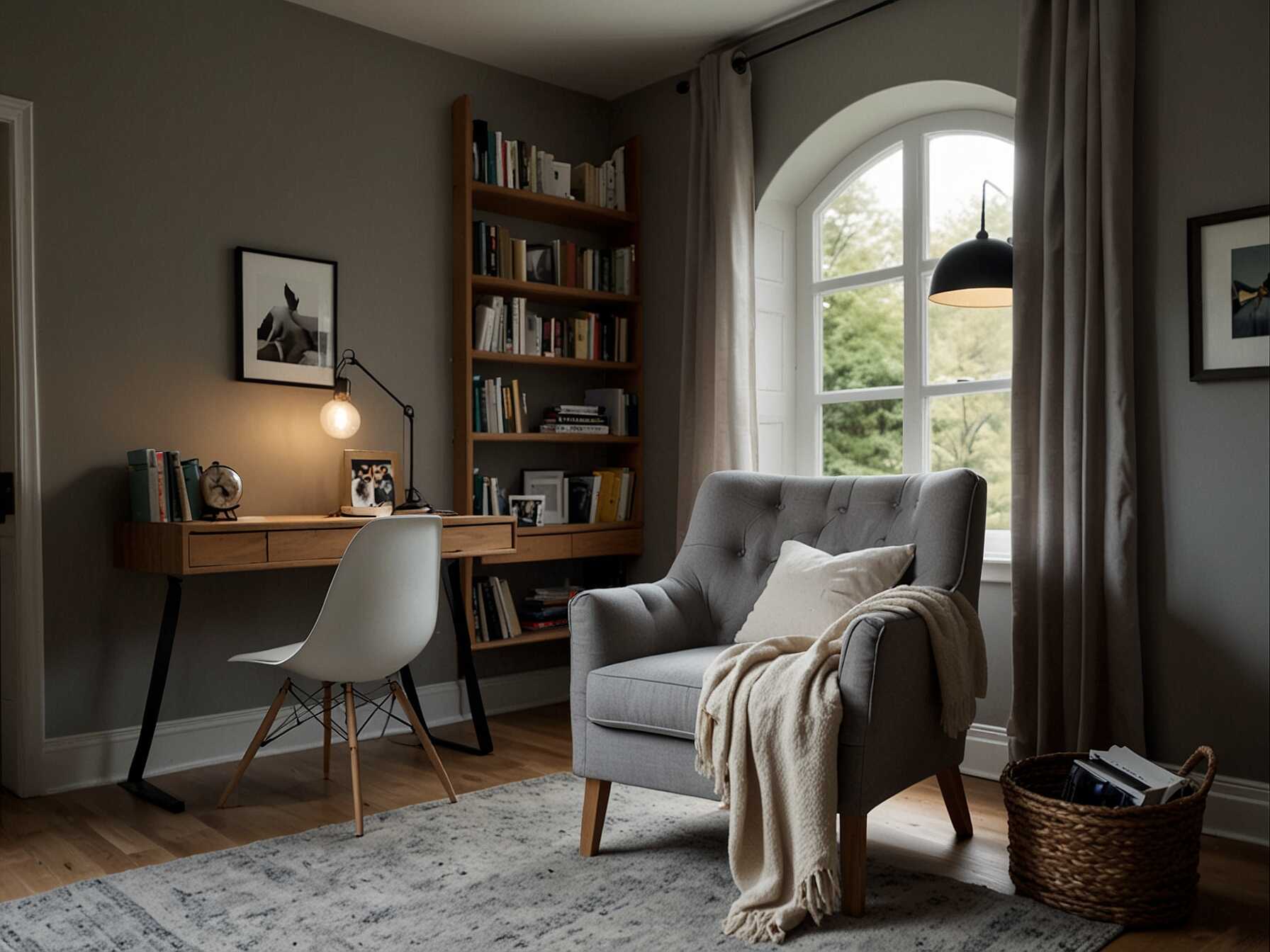 Set up a cozy reading corner with a comfortable chair and a small bookshelf. This can be your relaxing retreat within your bedroom.  