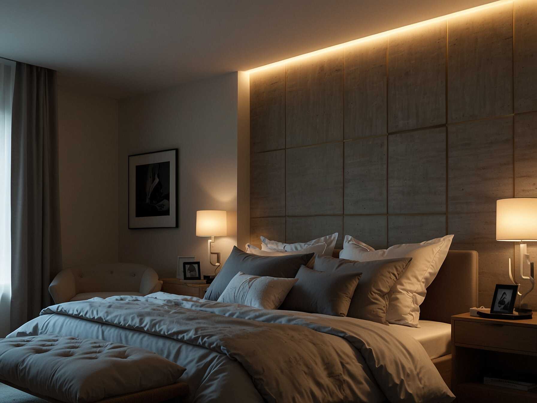 Dimmer switches let you adjust the light levels in your bedroom. This can help create a relaxing mood in the evening.  