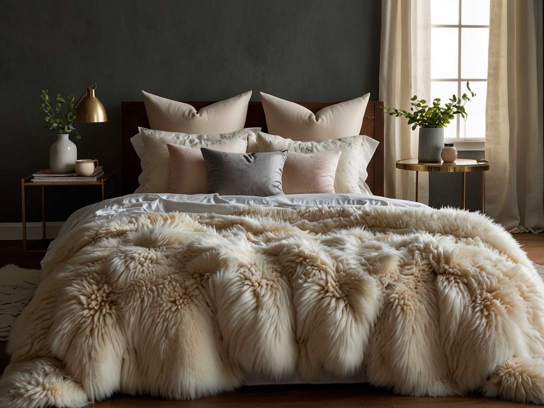 Incorporate cozy textiles like fluffy rugs or plush blankets. These can make your bedroom feel warm and inviting. You can also mix and match different textures for added interest.  