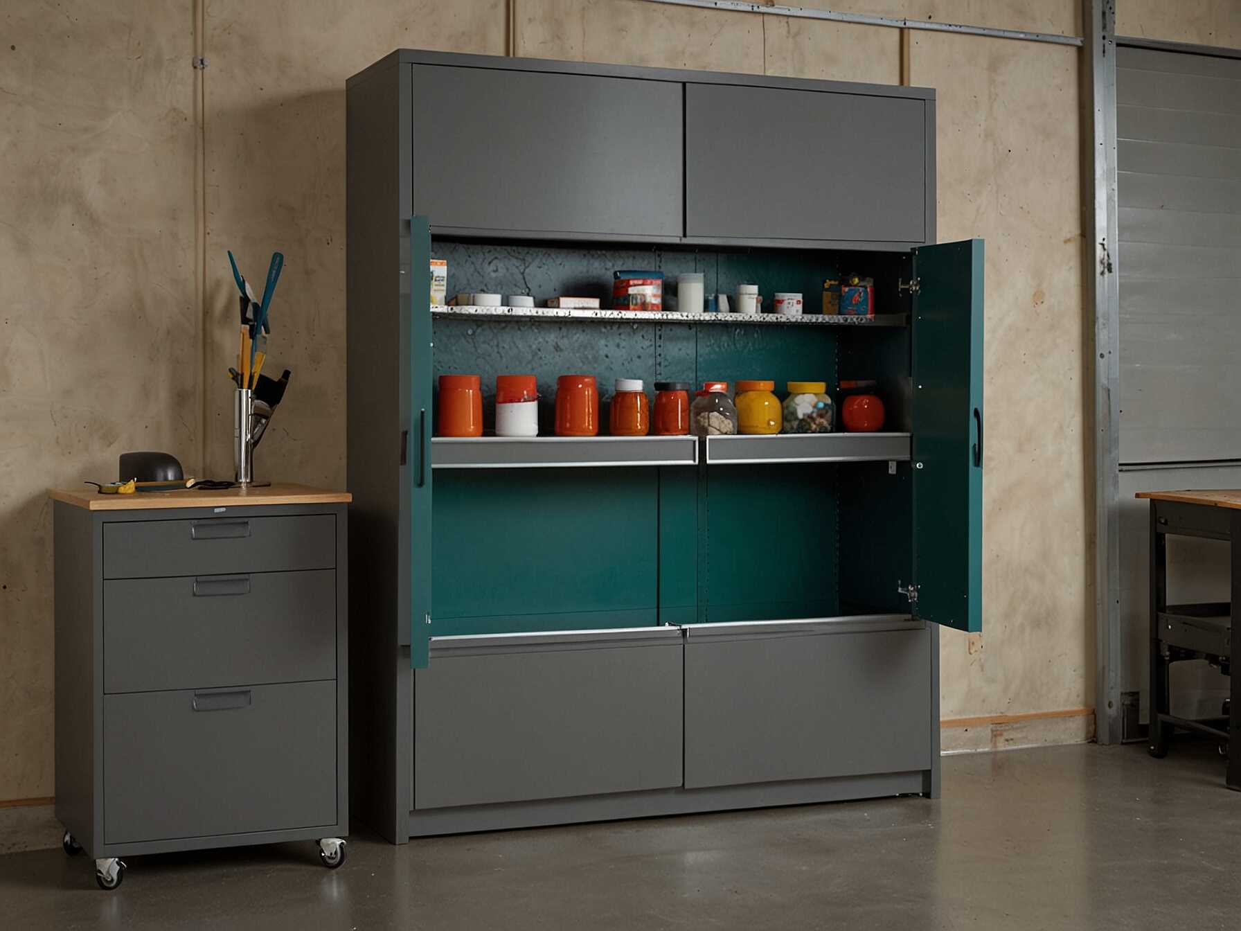 Sliding cabinets are great for tight spaces. They can fit in narrow areas where regular cabinets don’t.  They slide out easily, giving you access to what’s inside. This saves you from bending or reaching too much.  Install them under workbenches or along the walls. Sliding cabinets make use of awkward spaces and keep your garage neat.  