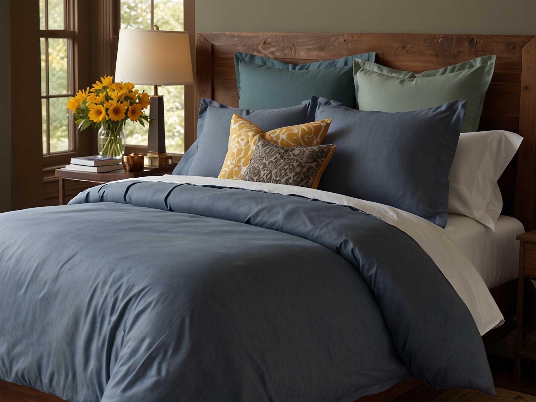 A new comforter or duvet cover can transform your bed. Look for budget-friendly options that fit your bedroom’s color scheme.  