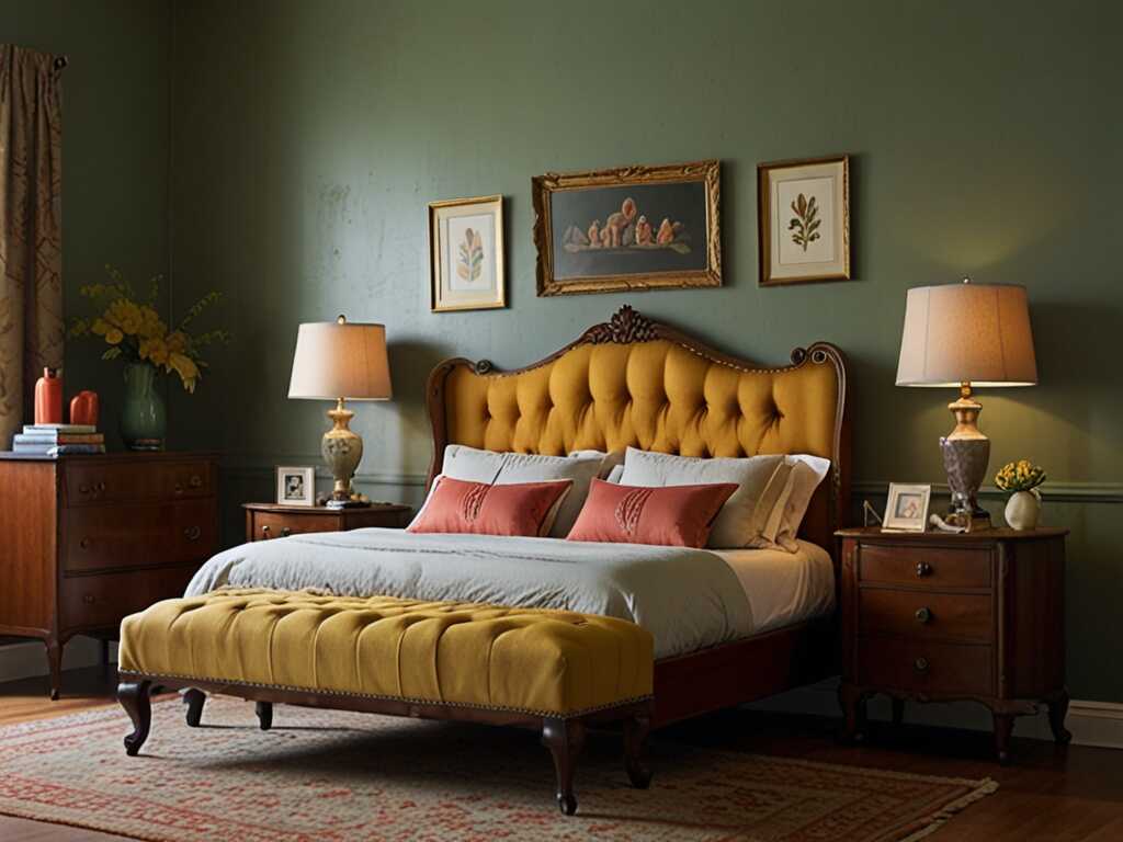 Vintage furniture and decor can add character and charm to your bedroom. Look for unique pieces at thrift stores or antique shops. Mix these with modern items to create a balanced, eclectic look.  