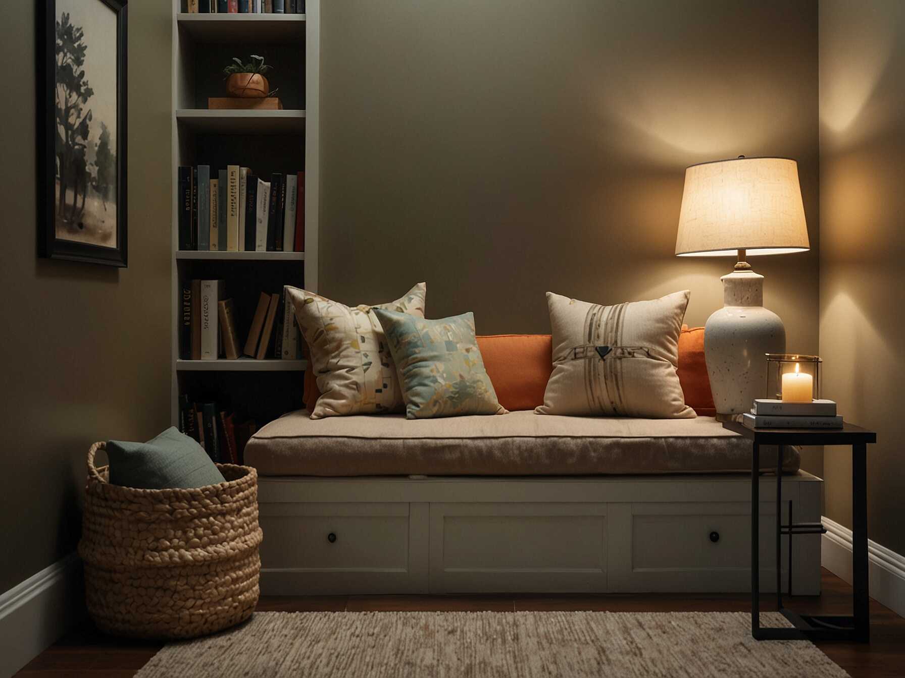 A hallway reading nook can be a cozy addition. Add a small bench with cushions and a lamp. It creates a relaxing spot to sit and read.  