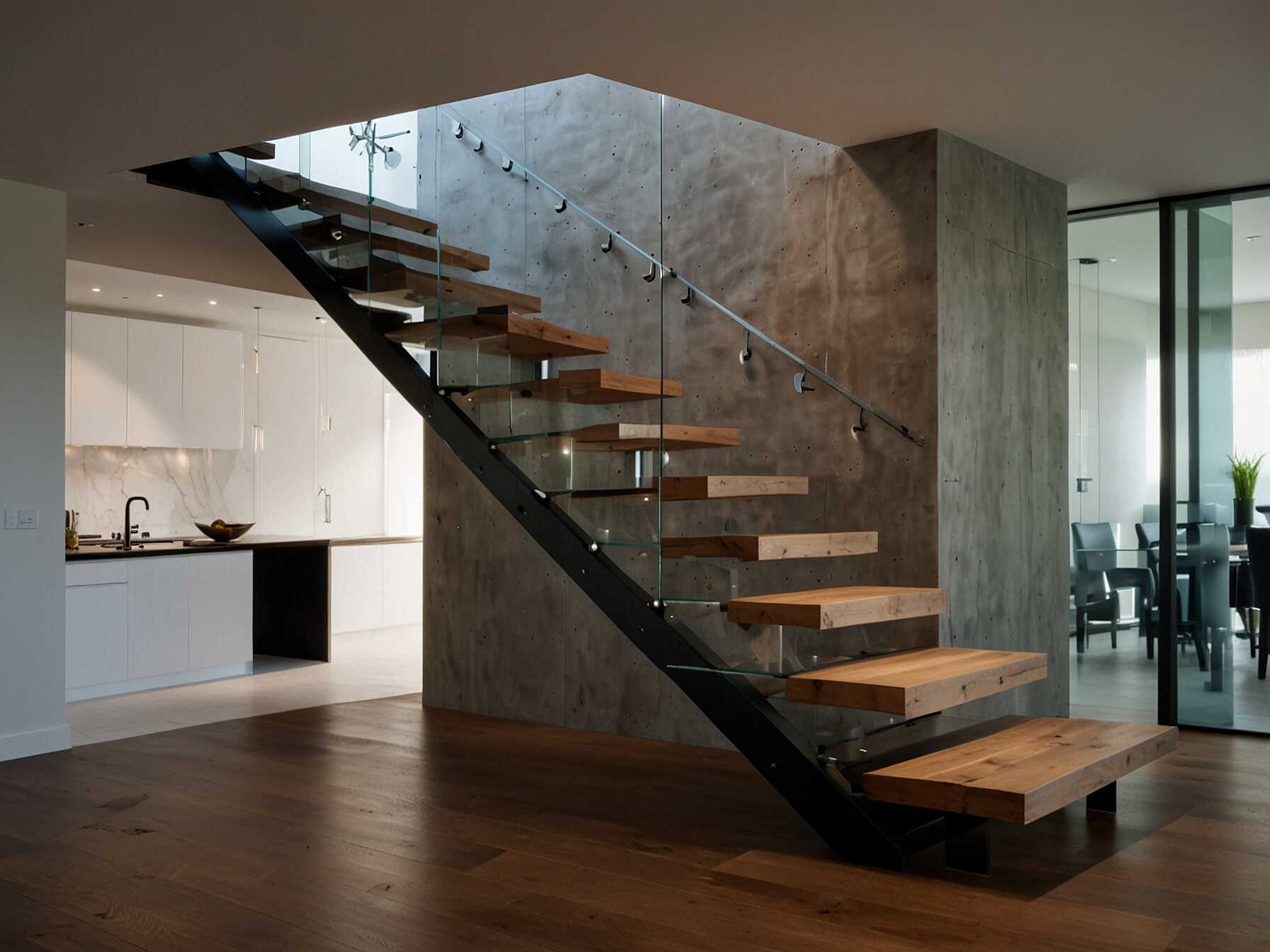 Imagine a staircase that seems to float in mid-air. These staircases are attached to the wall with hidden supports. They create a modern and open feeling in your home. You also get more light flowing through the space.  