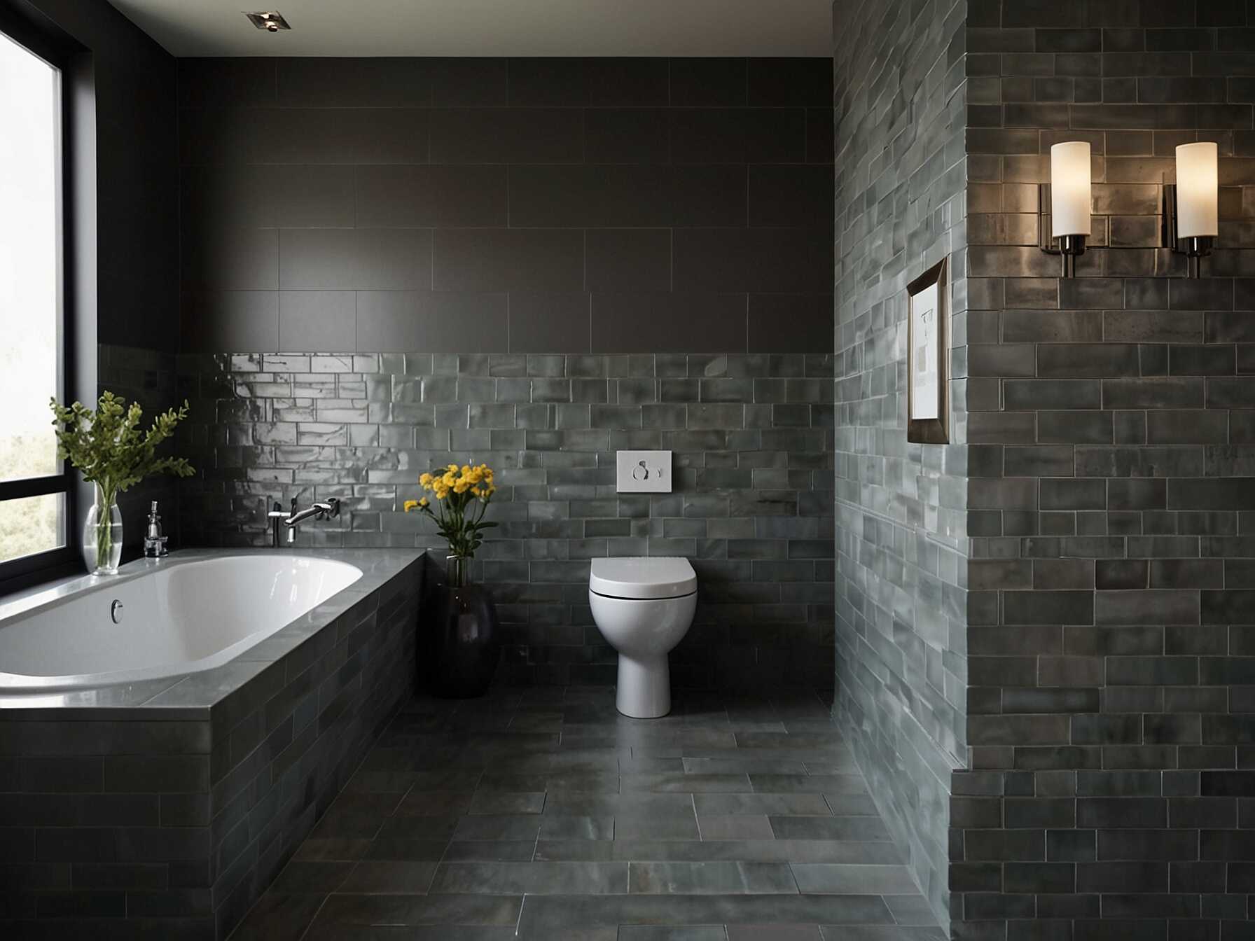 Tiles can make any bathroom look chic and fresh. Consider using subway tiles for a clean and modern feel. You can even mix and match different colors and patterns.  