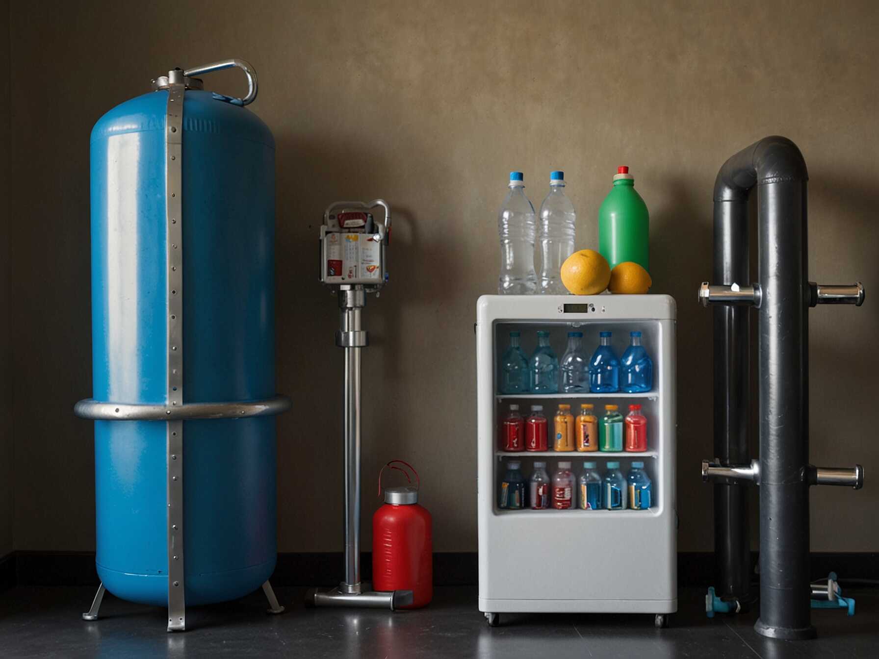 Set up a water station in your exercise room. A mini-fridge or a water cooler ensures you stay hydrated during workouts. Keep some healthy snacks handy for post-workout energy.  