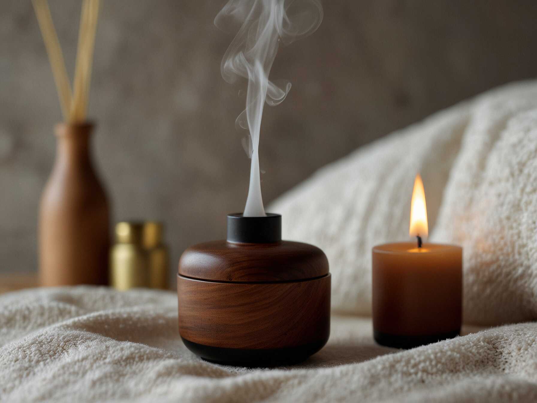 Use a diffuser to spread scents. You can also use scented candles or sachets. Aromatherapy can improve sleep quality and mood. It’s a simple way to add coziness.