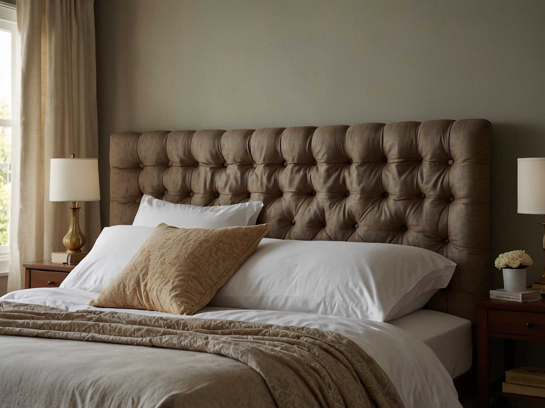 Headboards come in various styles and materials. Find one that matches your bedroom decor. It adds a touch of elegance and coziness to your space.