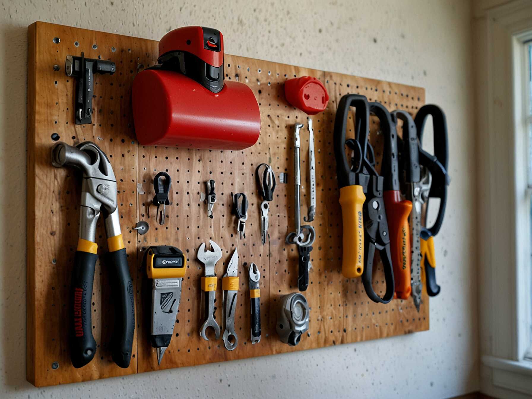 Pegboards are very versatile. You can mount them on a wall and hang small items. They are great for organizing tools, keys, and smaller accessories.  