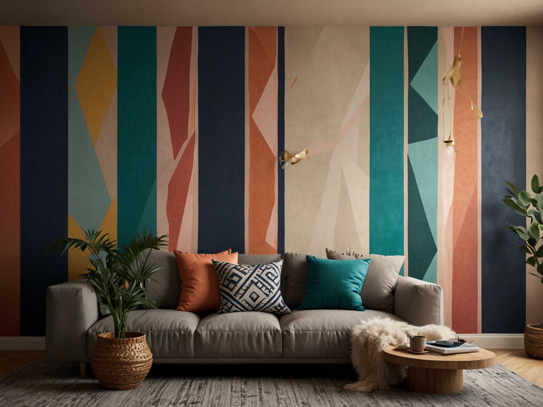 Geometric patterns add a modern twist to boho style. Use tape to create shapes on your wall. Then, paint them in your chosen colors.  Pick colors that match your decor. Bold or muted, both can work well. Geometric patterns add interest and depth.  They are easy to customize. You can make the design as simple or complex as you like.  