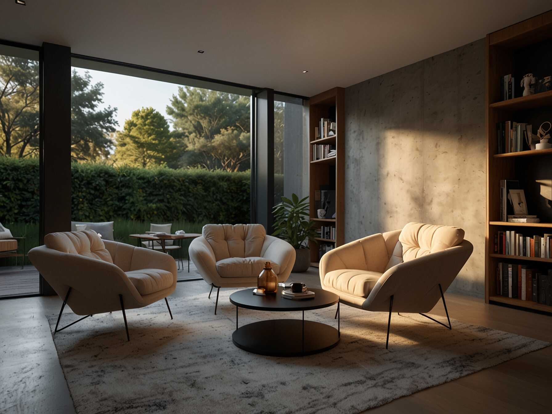 Create a cozy seating area with comfortable chairs and cushions. Add a small table for your drinks and books. This will be a perfect spot to relax and unwind.  