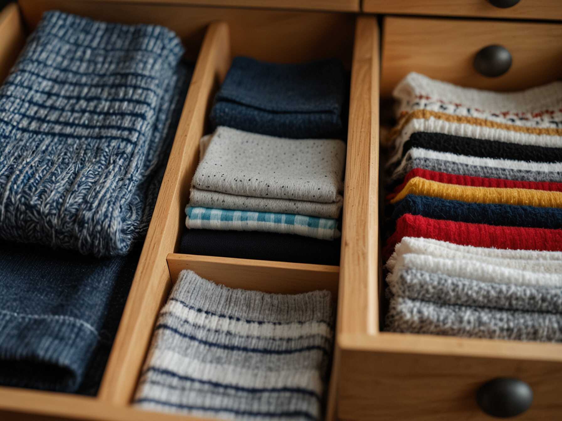 Drawer dividers keep small items like socks and underwear organized. They prevent clutter and make it easy to find what you need.  