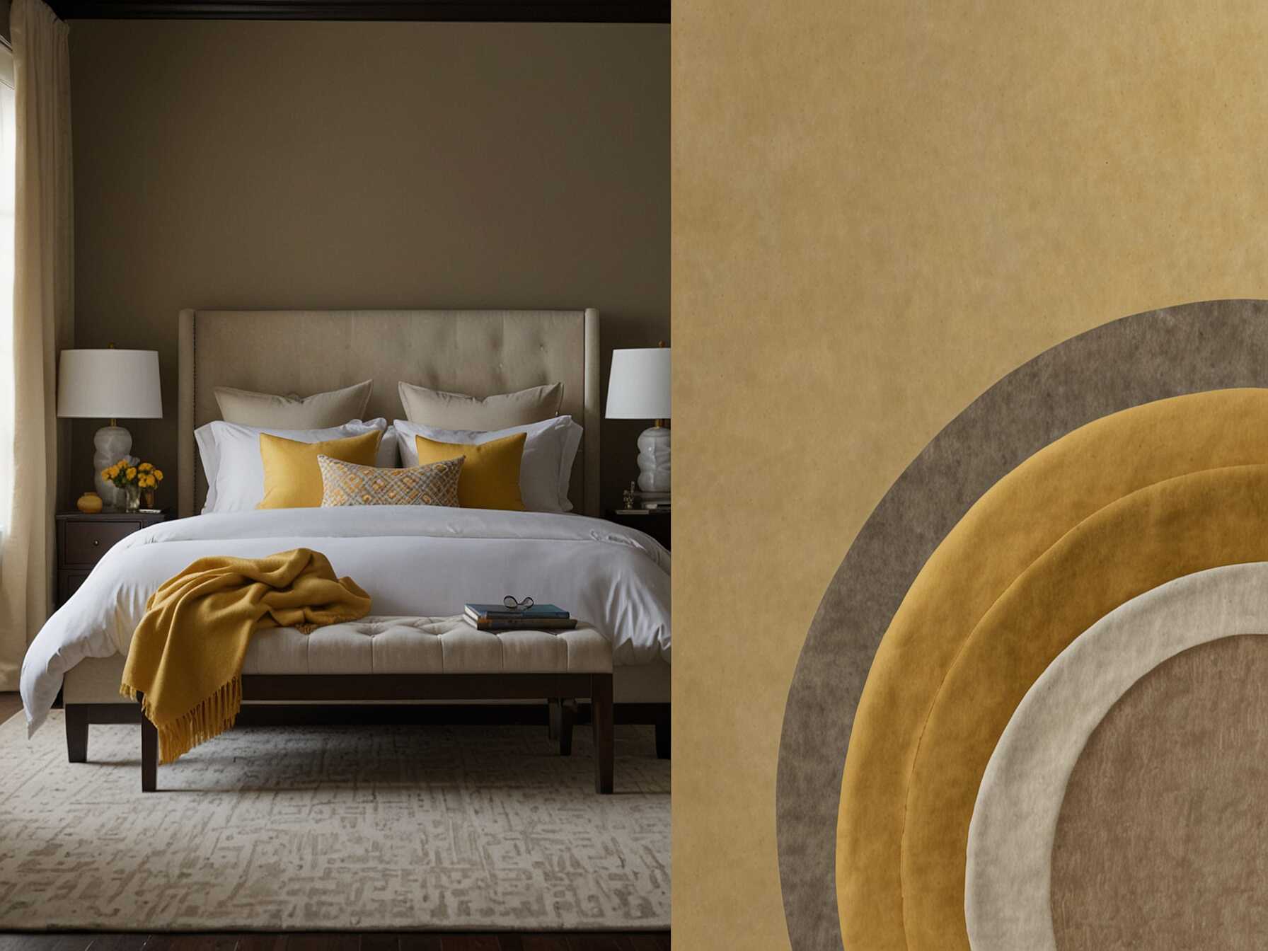 Choose warm and neutral colors for the walls and decor of the guest room. Soft yellows, beige, or light grays make the space feel cozy and inviting. These colors are universally appealing and create a calming atmosphere.  