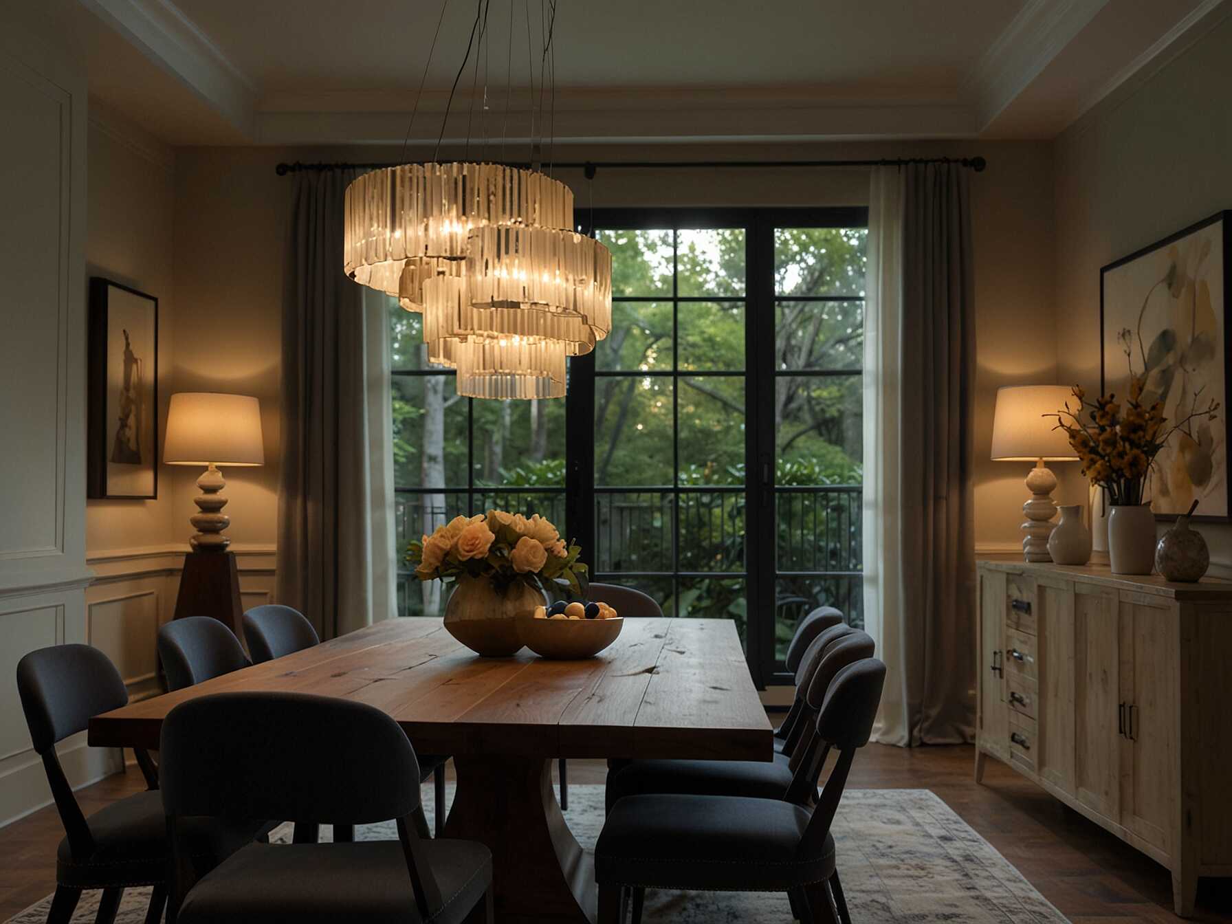 Use multiple lighting sources like pendant lights, wall sconces, and table lamps. Layered lighting adds depth and creates different moods for various occasions.  