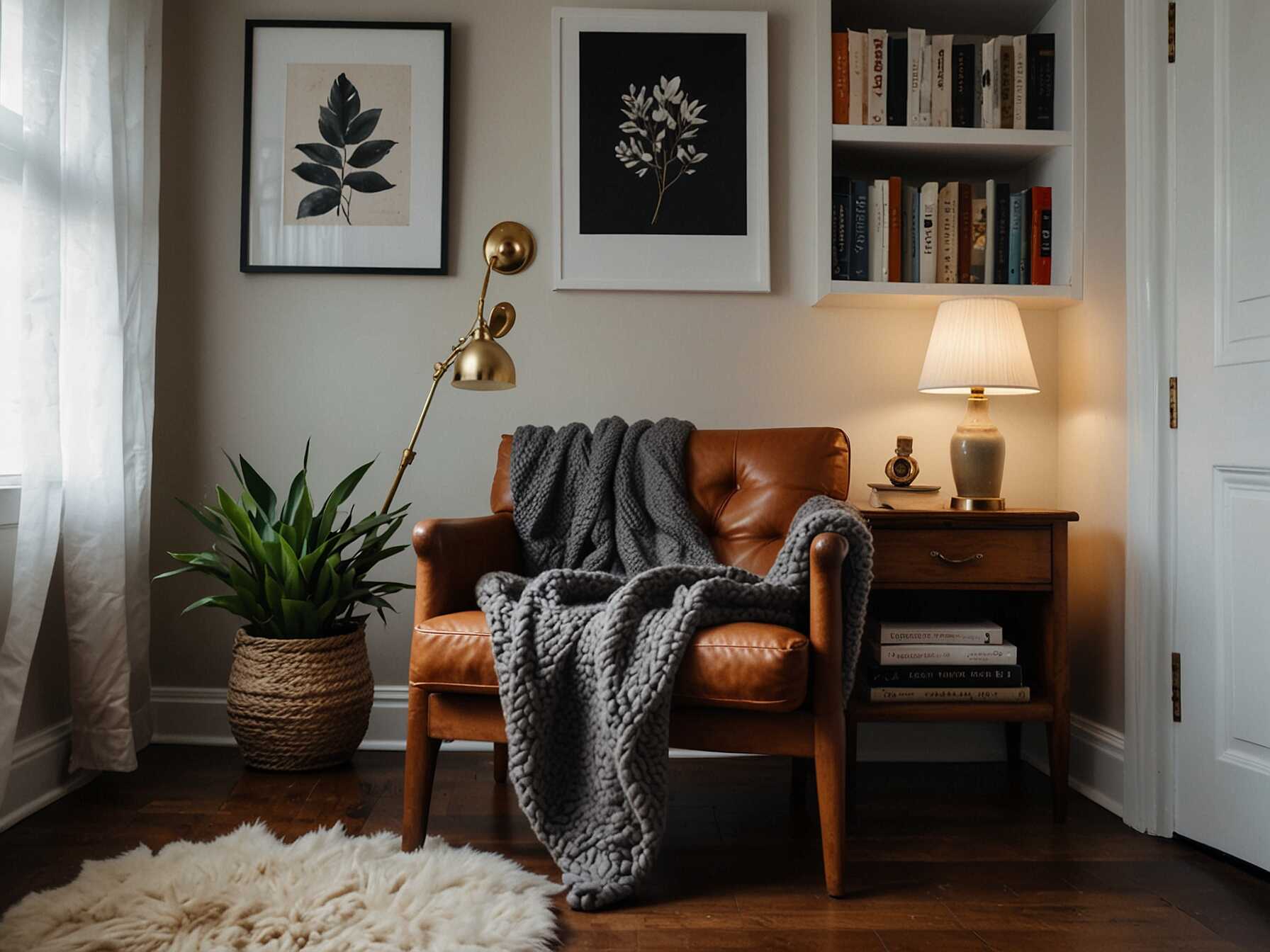 Create a cozy reading nook in a corner of your bedroom. Use a comfortable chair, soft blankets, and a small bookshelf. Its the perfect spot to unwind with a good book.  