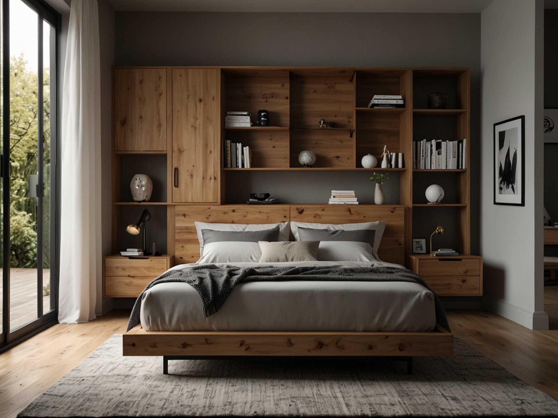 Use clever storage solutions to keep your bedroom tidy. Opt for storage beds, floating shelves, and under-bed boxes. This maximizes space and keeps everything organized.  