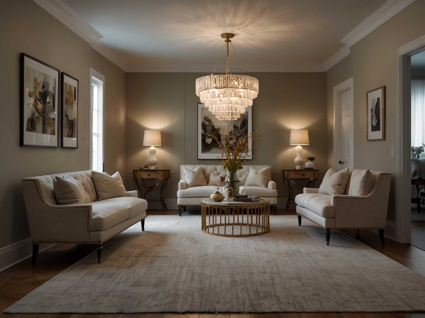 Choose light-colored furniture and decorations. They reflect more light and make the hallway feel open and inviting.  