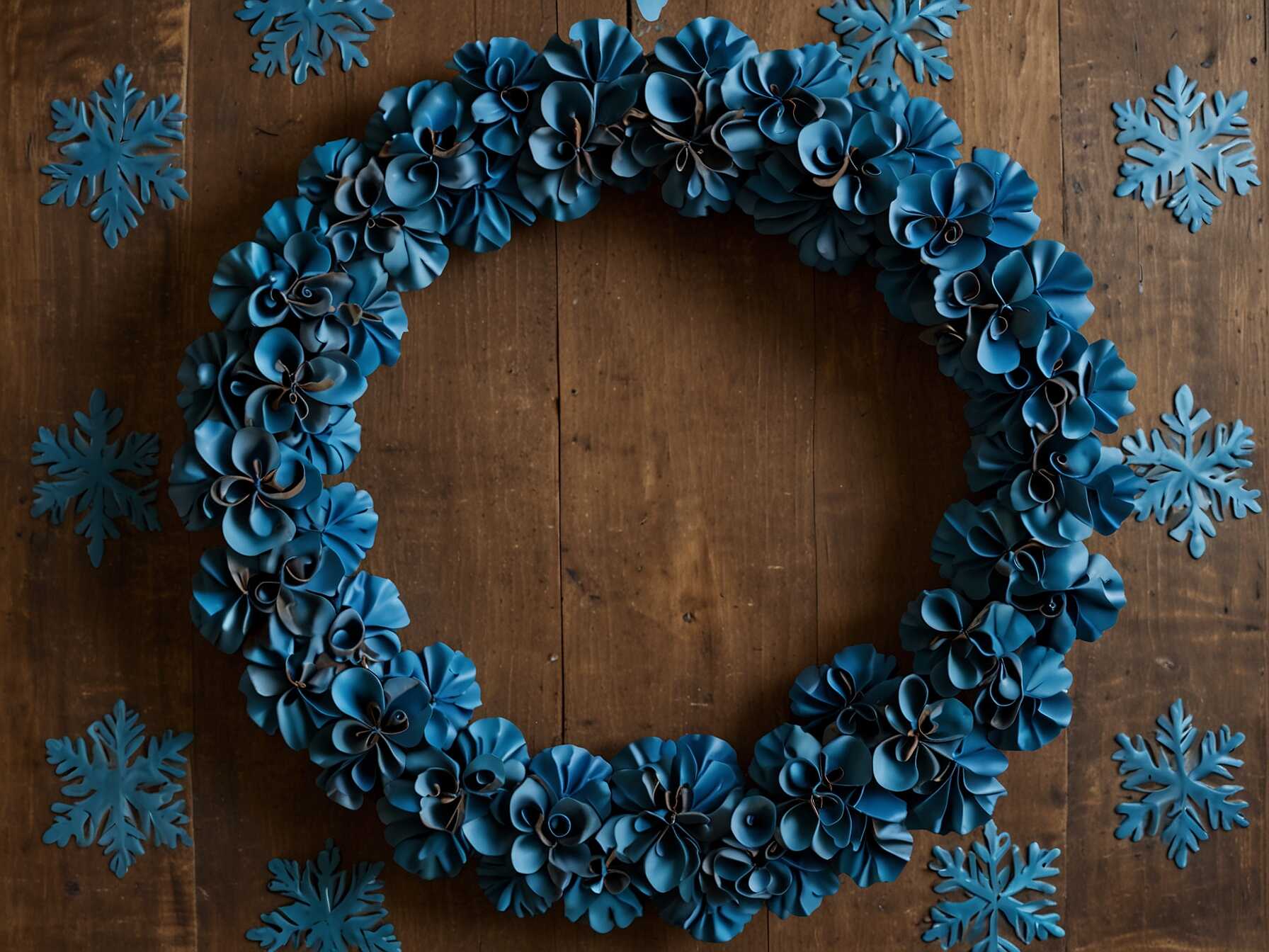 23 Fun Ways to Decorate with Blue Christmas Wreaths | Home The Haven