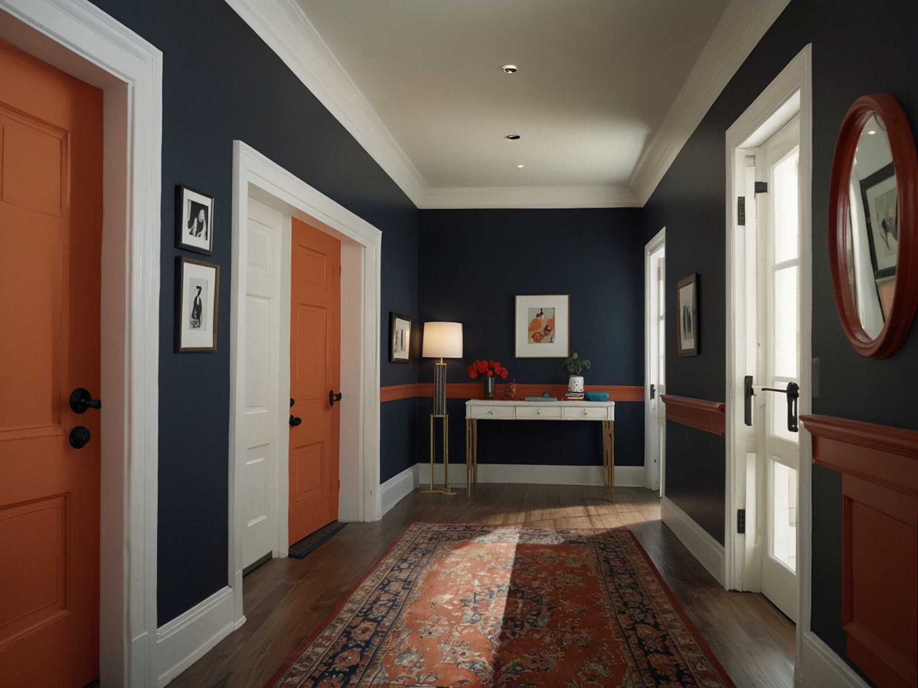 Fresh paint can make a huge difference. Use bright colors to make your hallway lively and inviting. Choose bold accent walls or vibrant trims for a fun touch.  