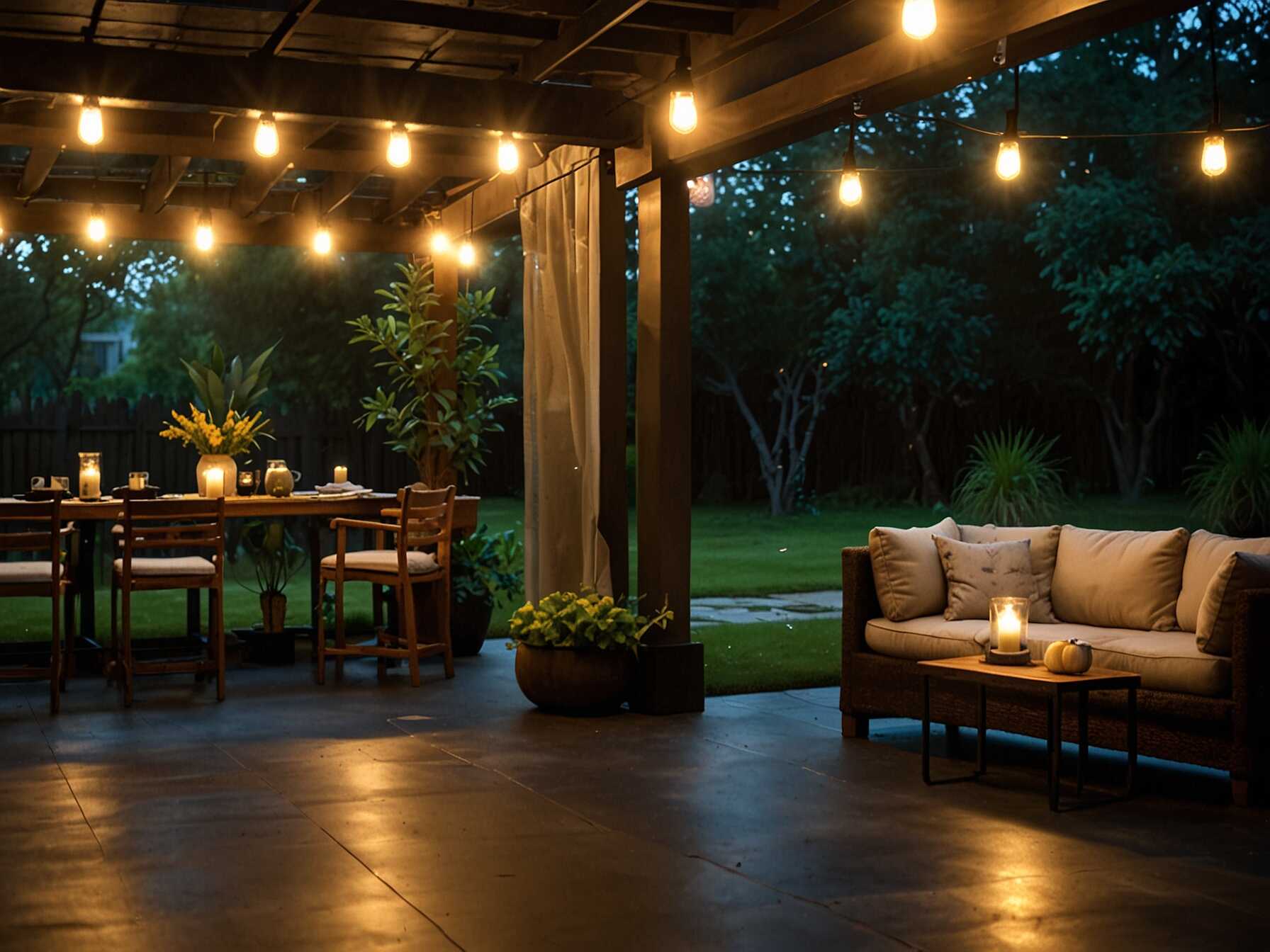 Use different types of lighting to transform your patio. String lights, lanterns, and solar garden lights can make a big difference. Good lighting makes your patio usable even after dark.  