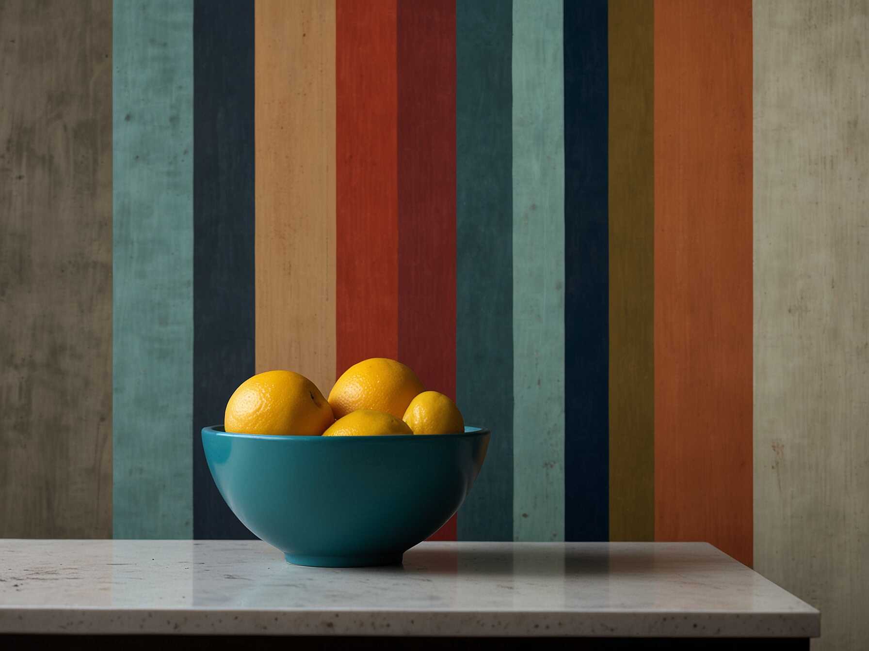 Create an accent wall with paint or wallpaper. This feature can add depth and interest to your kitchen. Choose colors or patterns that match your style.  