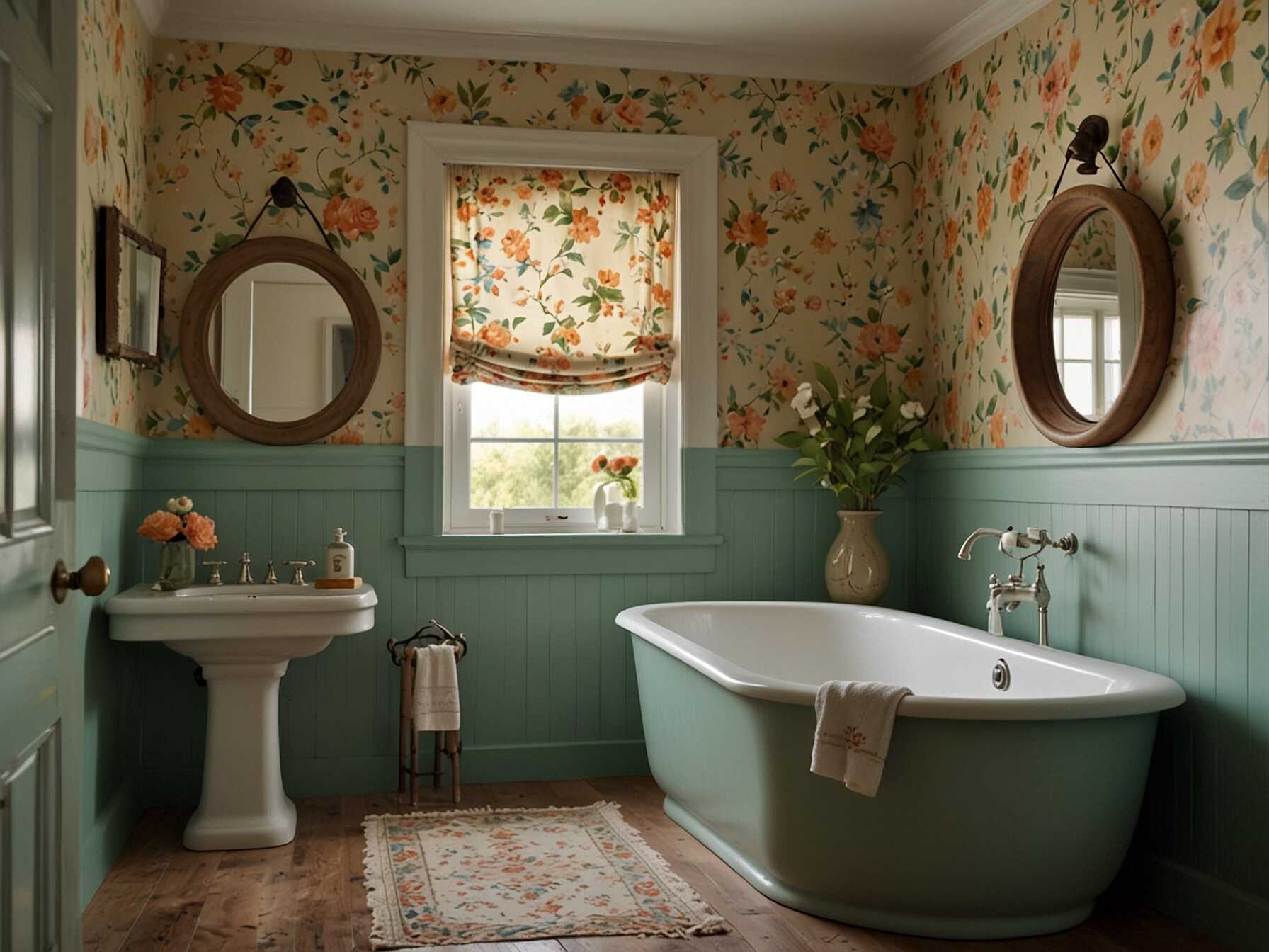 Give your bathroom a cozy feel with a cottage-style design. Use soft colors, vintage fixtures, and floral patterns. This look is perfect for those who love a warm and inviting space.  