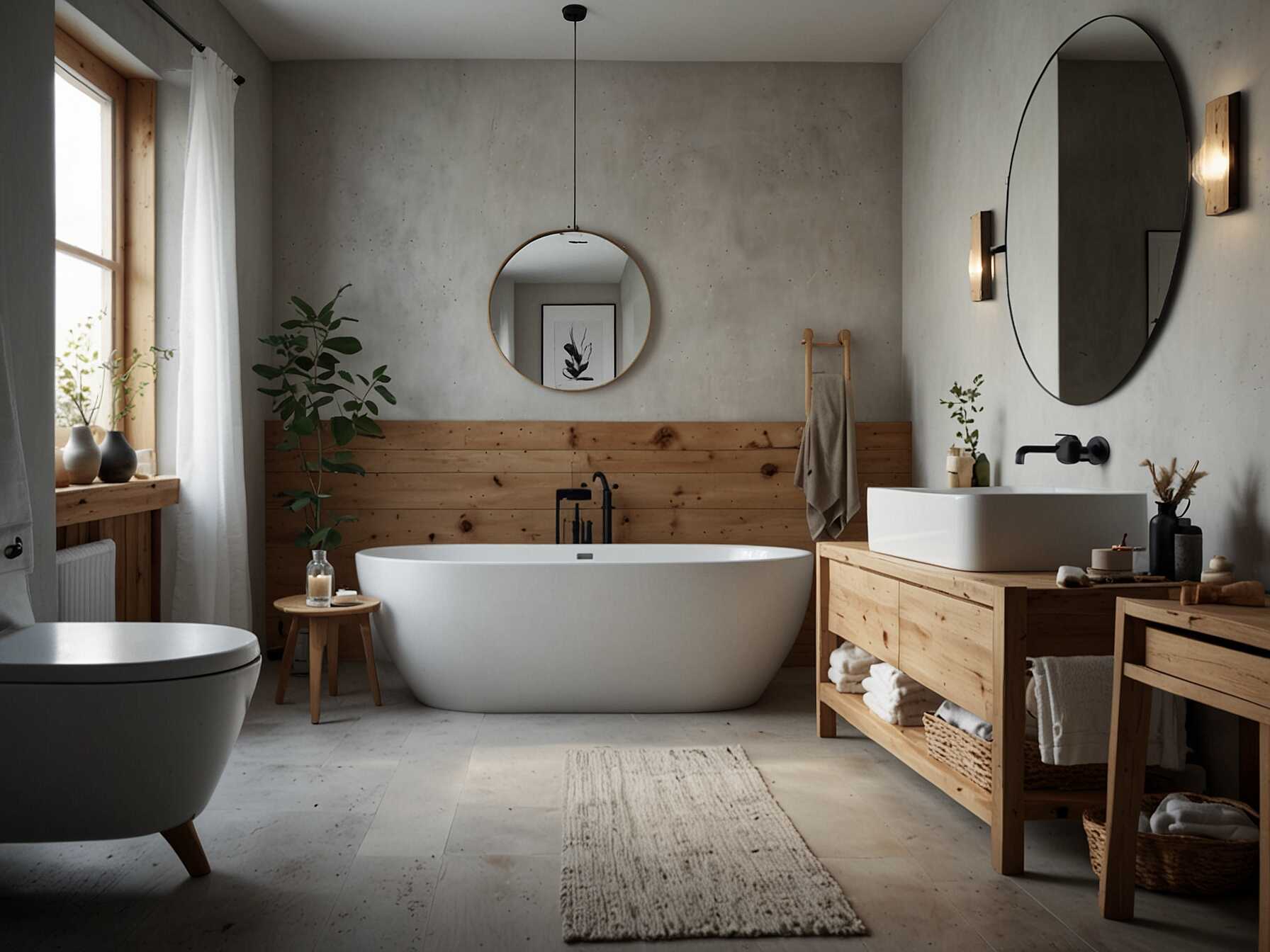 A Scandinavian bathroom is all about simplicity and functionality. Use light colors, natural materials, and sleek fixtures. This design is perfect for those who love a clean and airy space.  