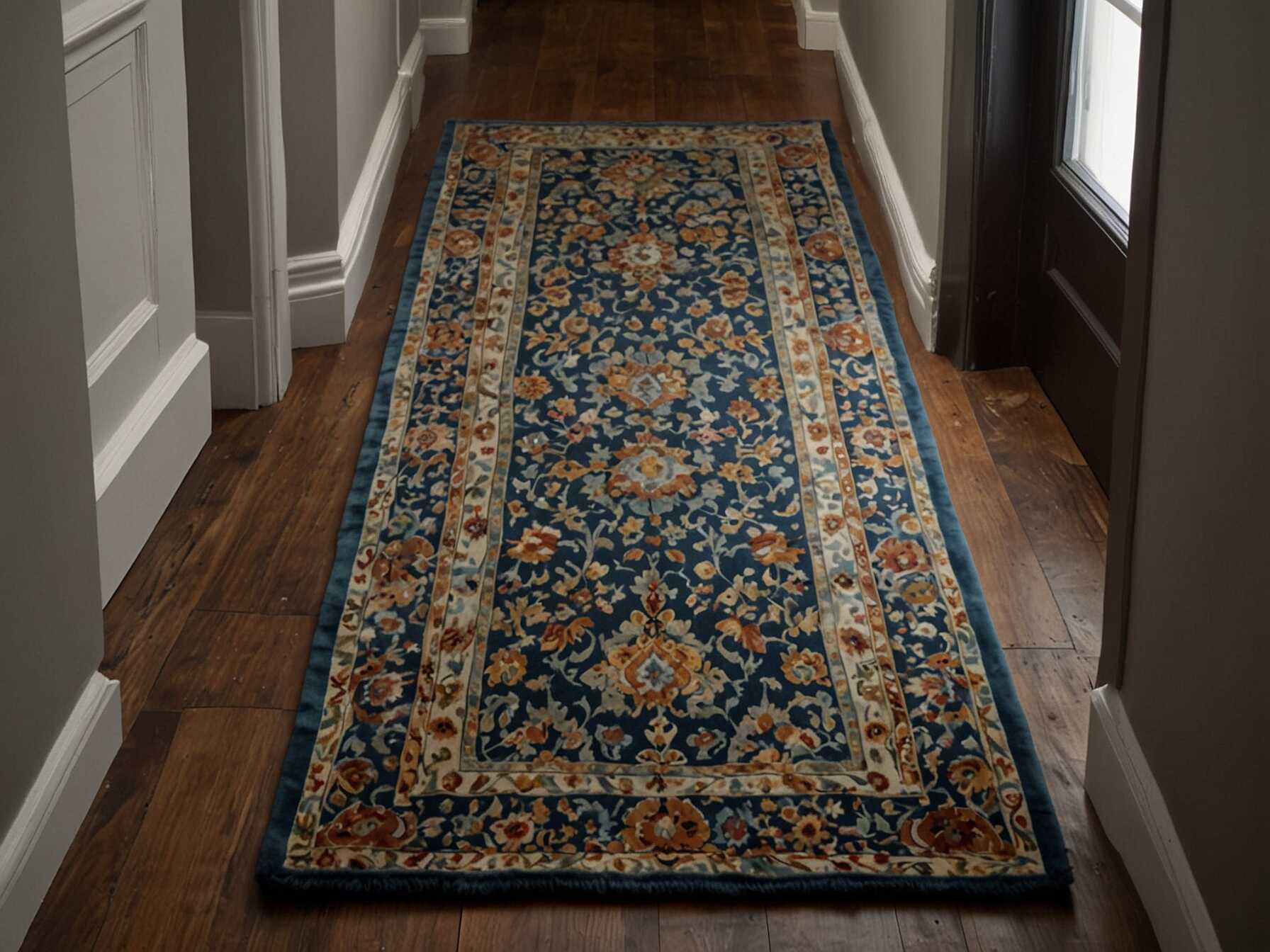 A stylish runner rug can transform the look of your hallway instantly. Choose a design that complements the rest of your home. Runner rugs also add comfort and warmth to the space.  