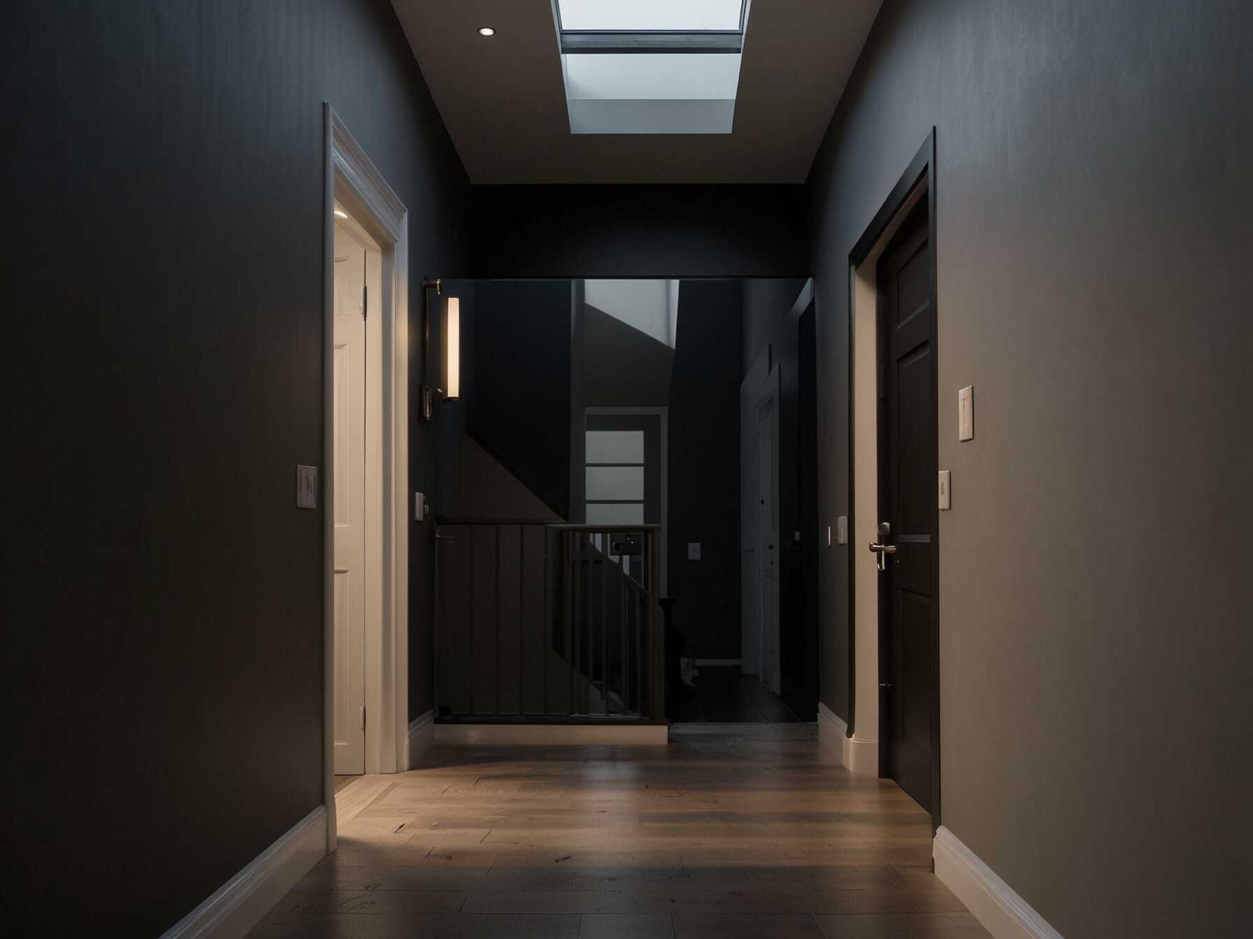 If your hallway feels dark and cramped, add skylights. Skylights bring in natural light, making the space feel larger and more welcoming. Plus, theyre perfect for showcasing your hallways decor.  