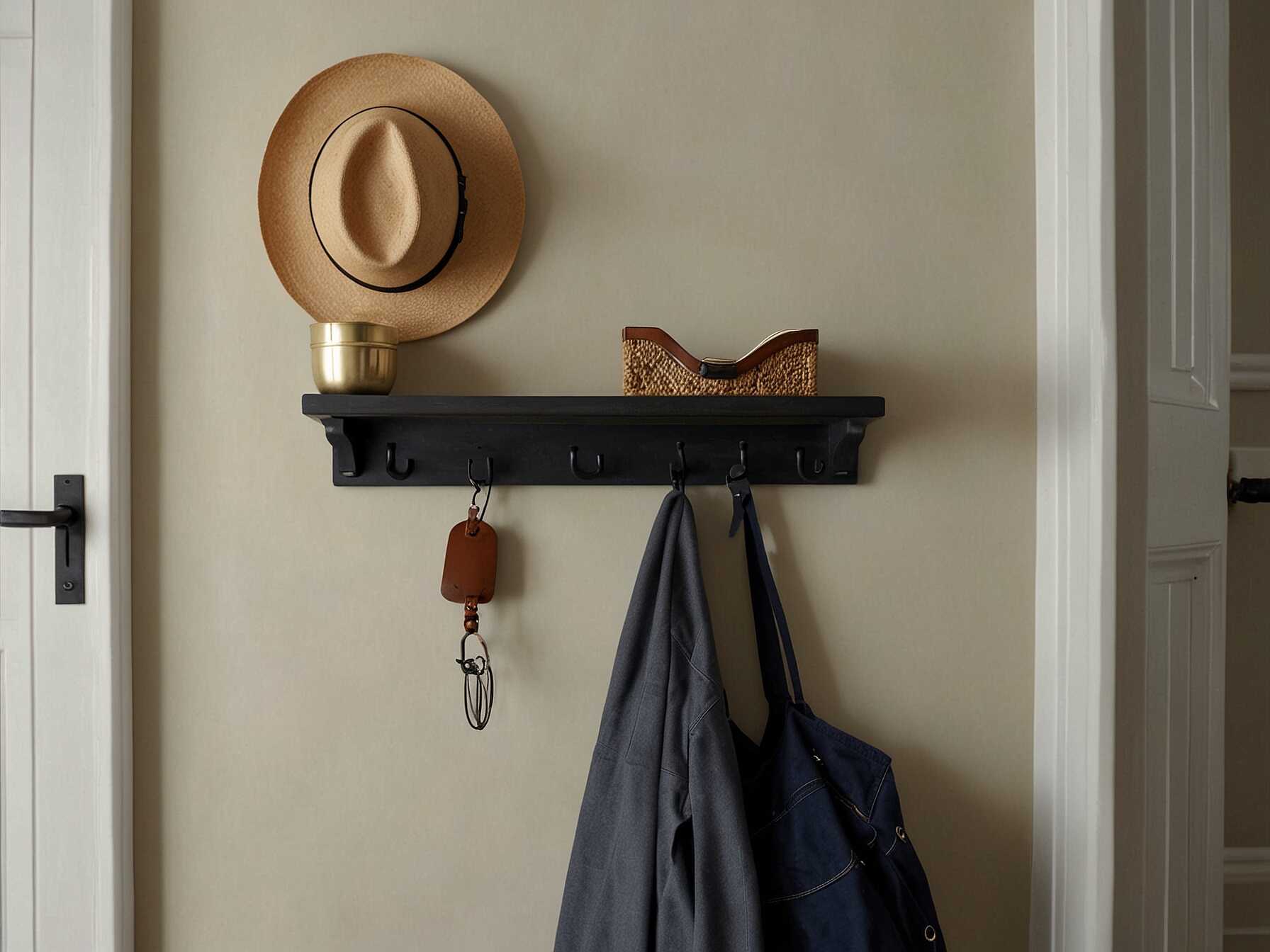 Decorative hooks and racks are both functional and stylish. Use them for coats, hats, and bags to keep your hallway organized. Choose designs that match your decor for a cohesive look.  