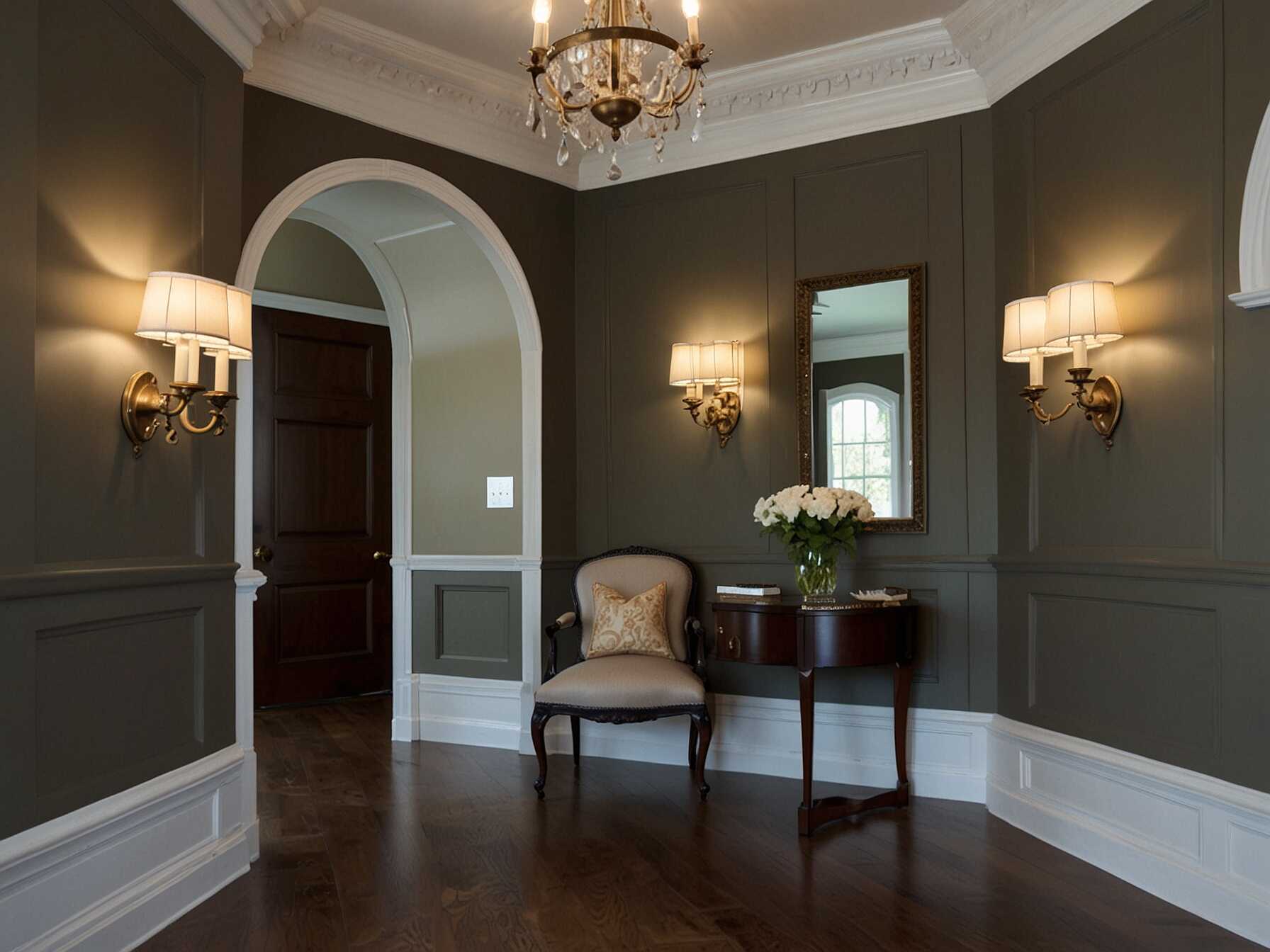 If your hallway has unique architectural details, highlight them! Use paint or lighting to draw attention to crown molding, wainscoting, or arched doorways. These details can add character to your hallway.  