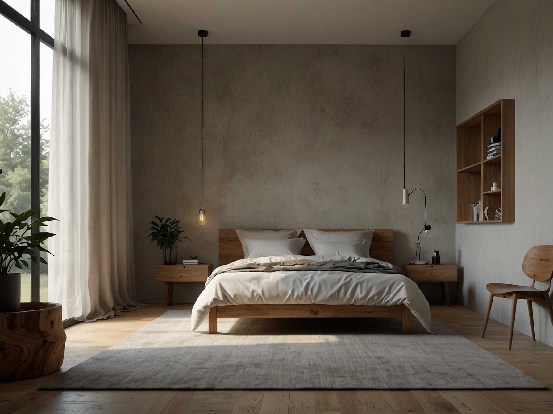 Adopt a minimalist design approach. Keep furniture and decor simple and clutter-free. This can create a serene and peaceful environment in your bedroom.  